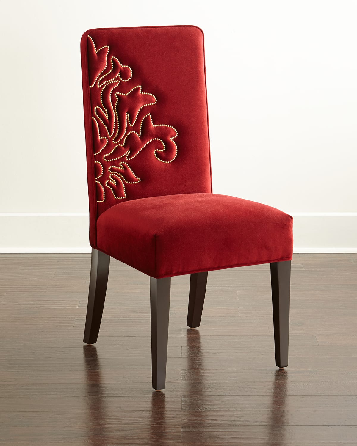 Haute House Miguel Left Dining Chair In Cranberry