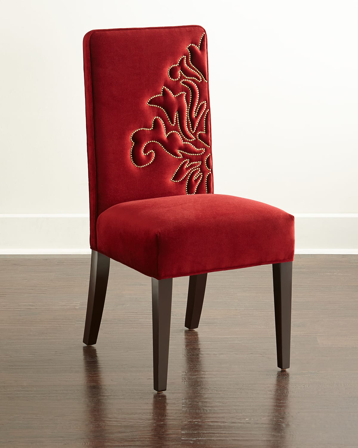 Shop Haute House Miguel Right Dining Chair In Cranberry