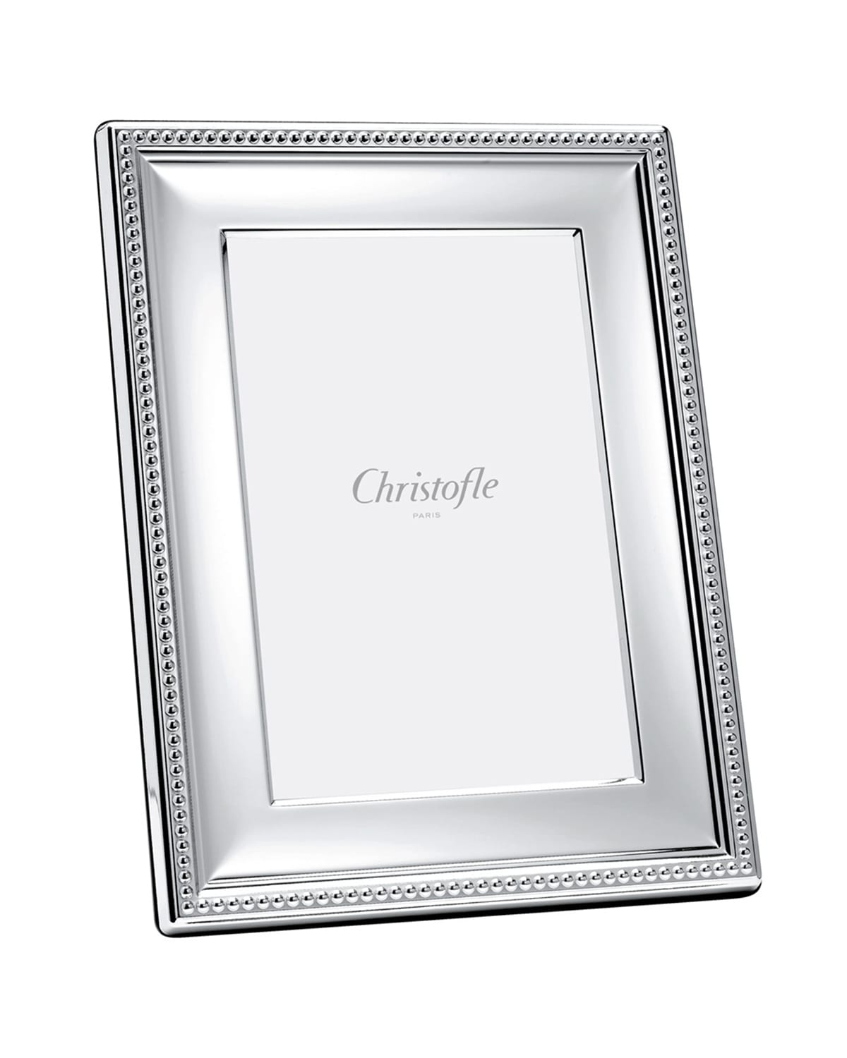 Christofle Perles 4" X 6" Frame In Metallic