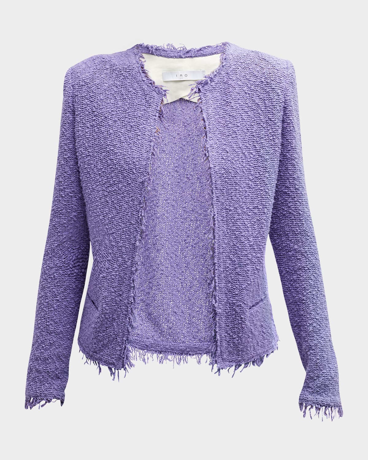 Iro Shavani Open Front Boucle Jacket Smart Closet