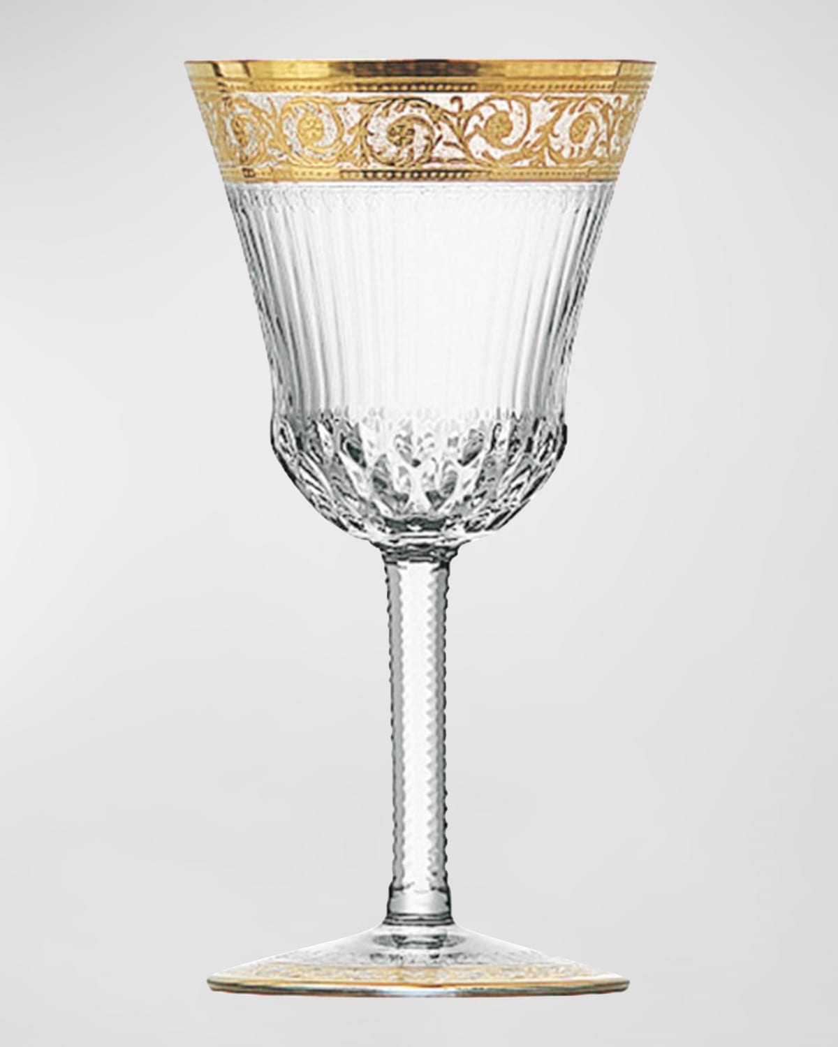 Shop Saint Louis Crystal Thistle Gold Water Goblet In Multi