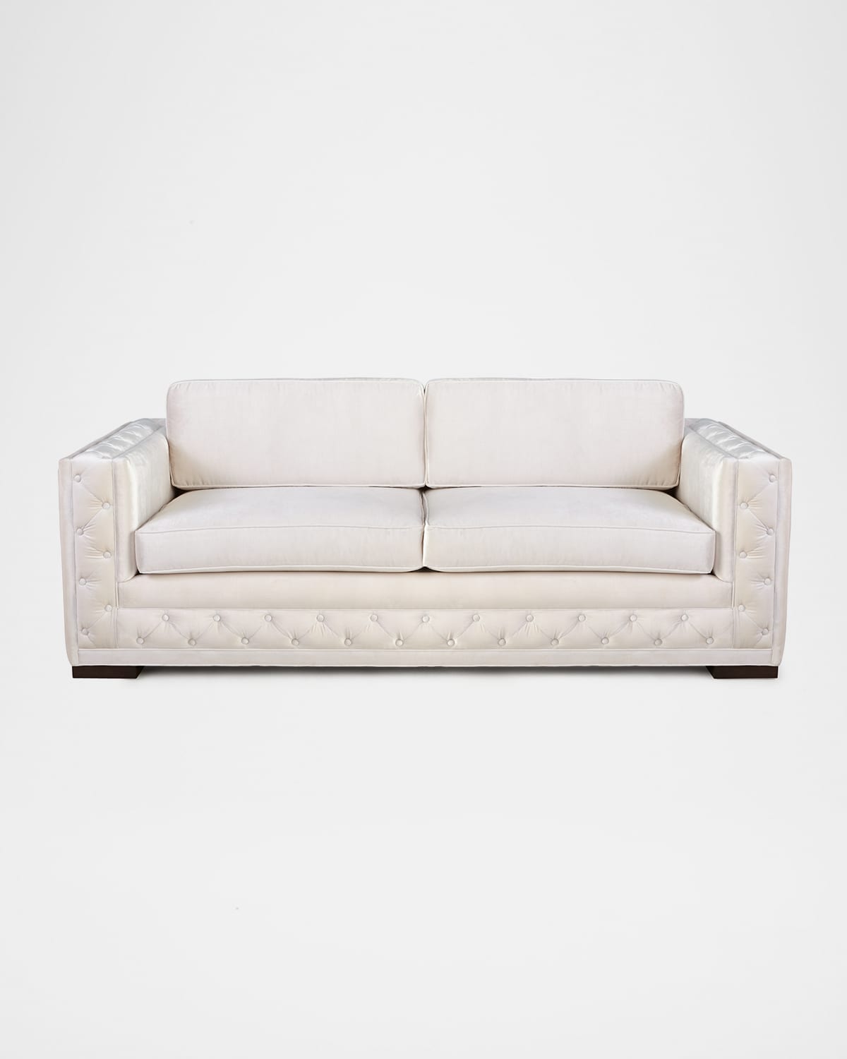 Haute House Bently White Tufted Sofa