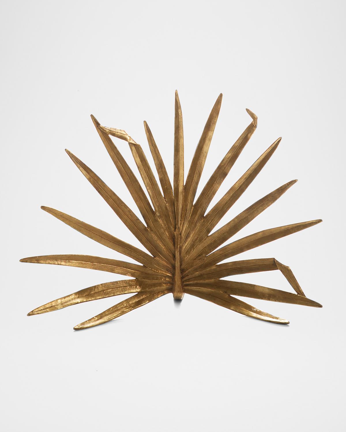 Michael Aram Palm Decorative Fireplace Screen In Gold