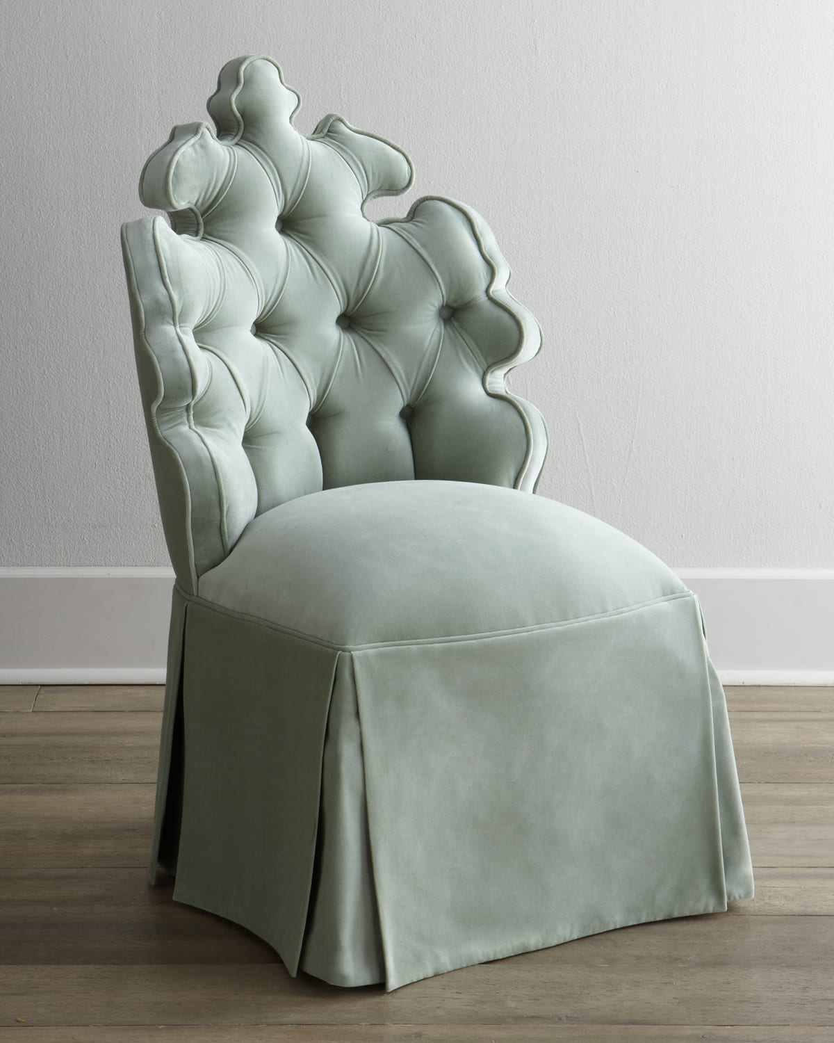 Haute House Isabella Vanity Seat In Sea Foam Green