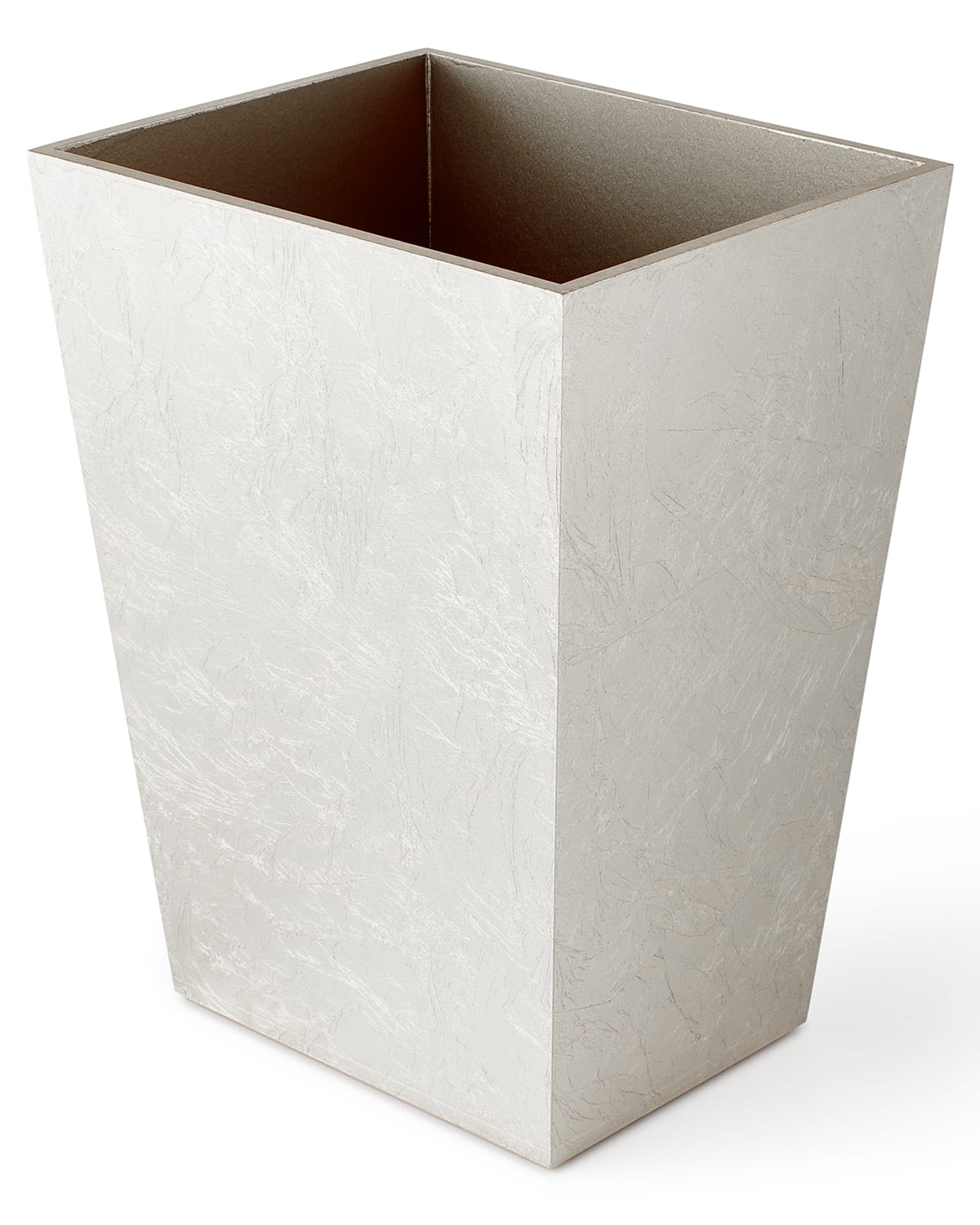 Mike & Ally Eos Wastebasket In Silver