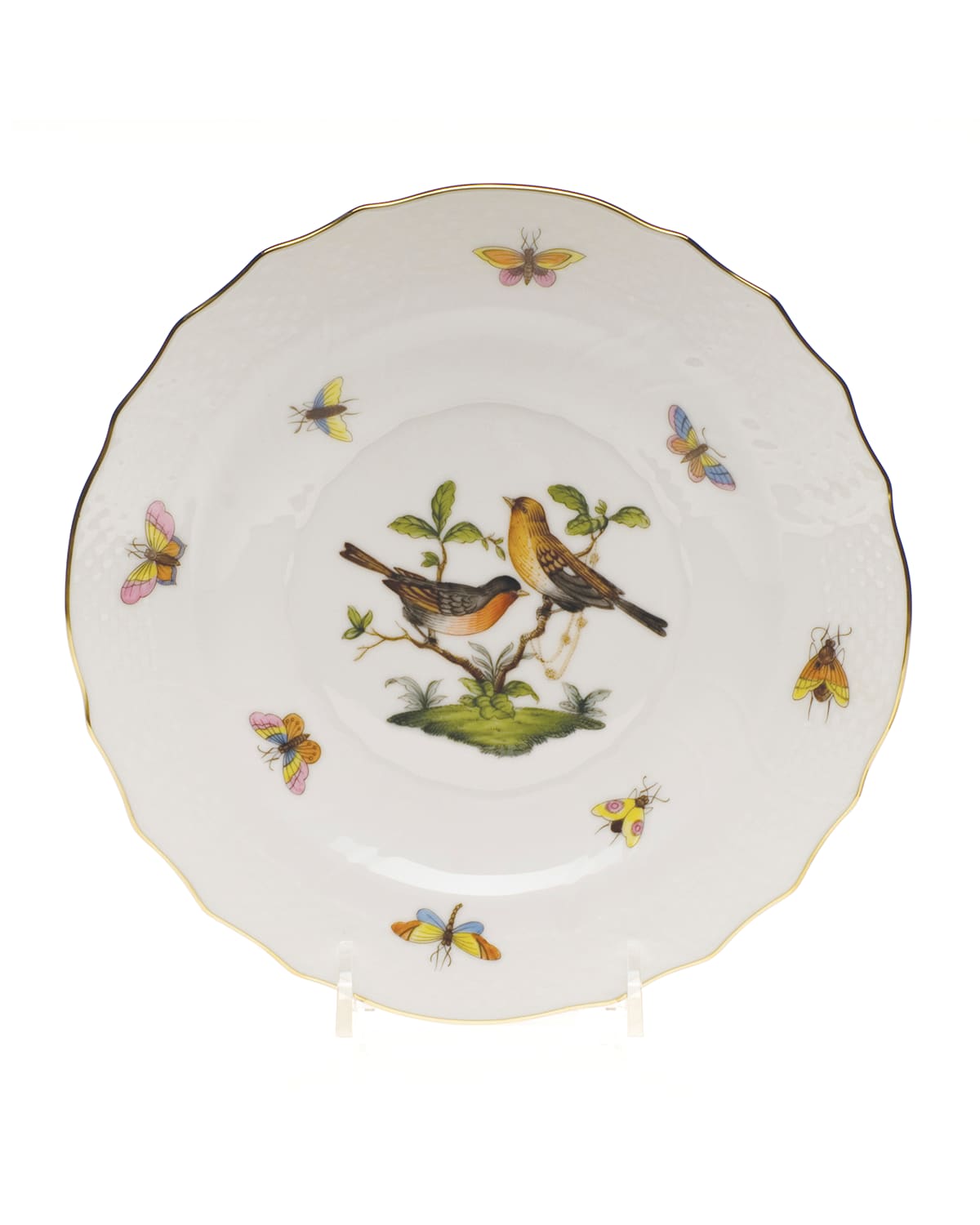 Shop Herend Rothschild Bird Salad Plate #9 In N/c
