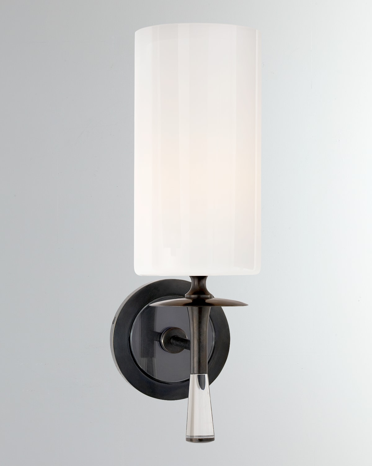 Aerin Drunmore Sconce In Brown And White