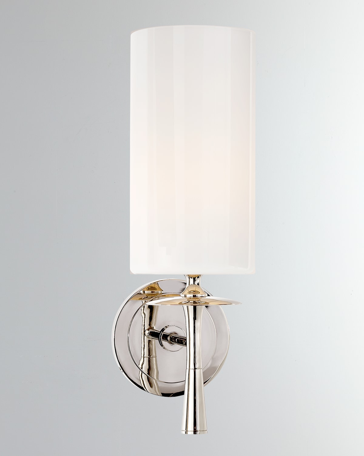 Aerin Drunmore Sconce In White And Silver