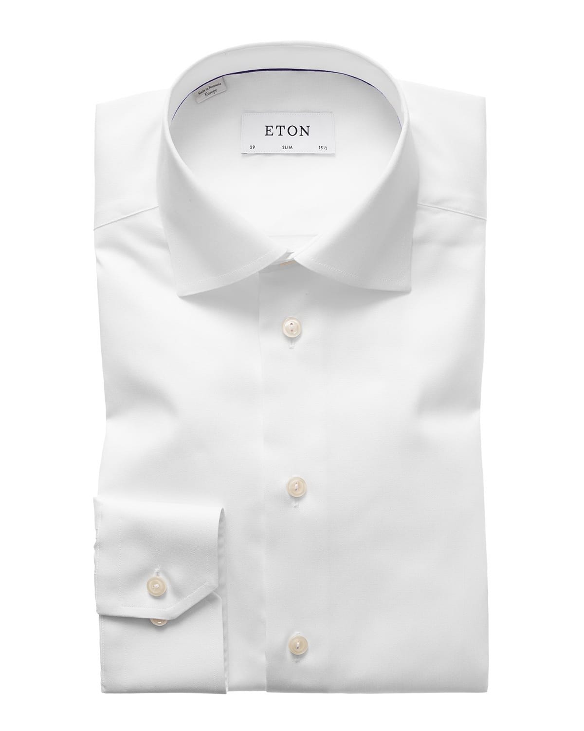Eton Slim-fit Twill Dress Shirt In White