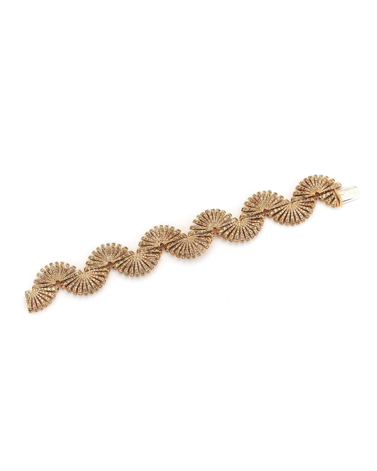 Ventaglio 18k Rose Gold Brown Diamond Bracelet