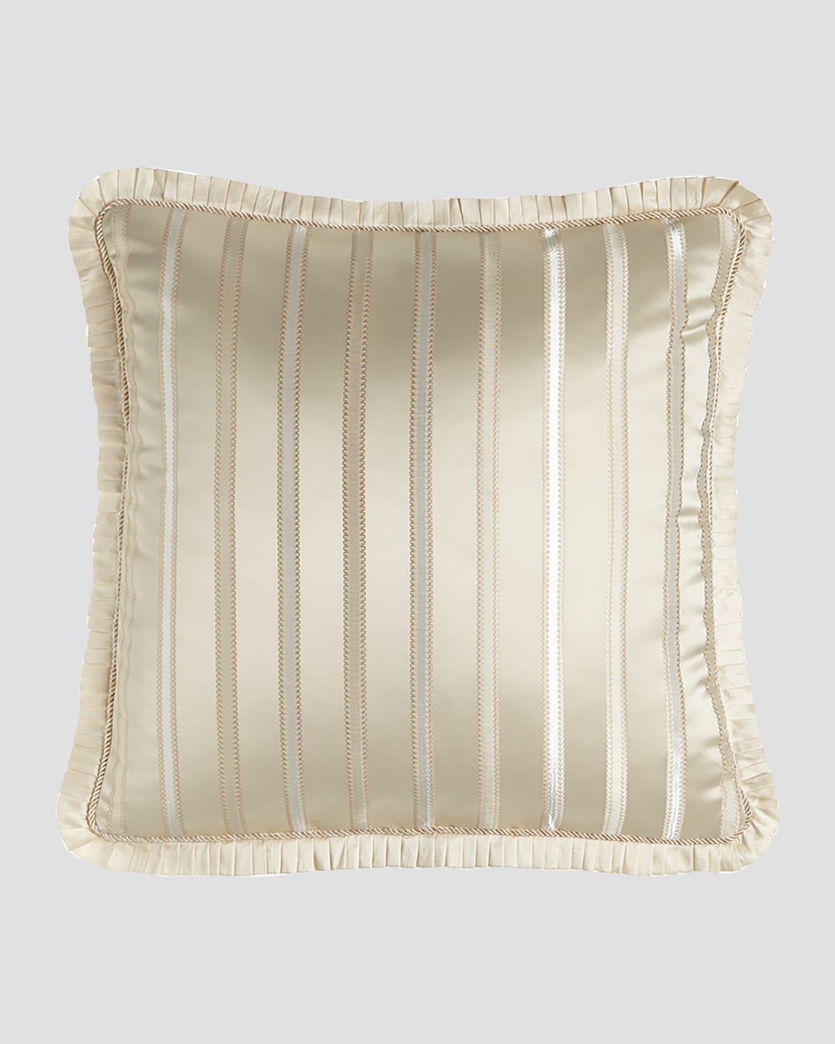 Austin Horn Collection Charlotte European Stripe Sham In Neutral