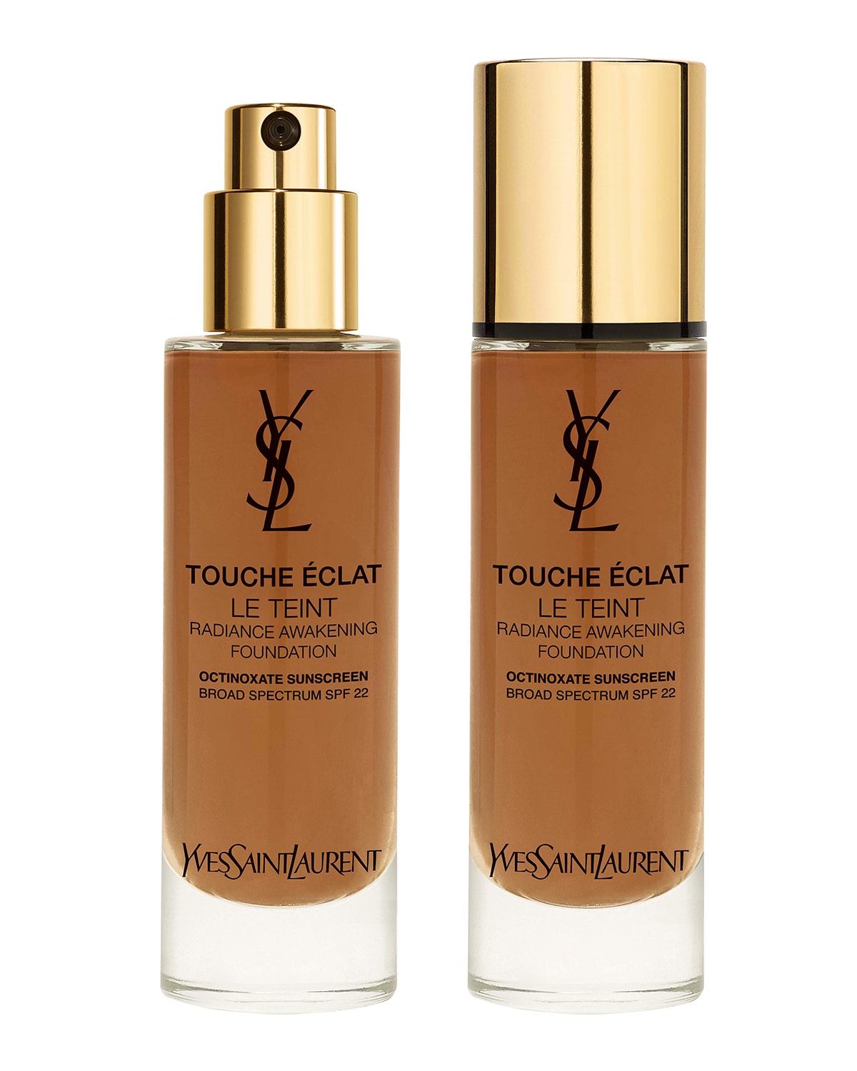 Saint Laurent Touche Eclat Le Teint Radiance Awakening Foundation Spf 22, 1 Oz. In B75 Hazelnut