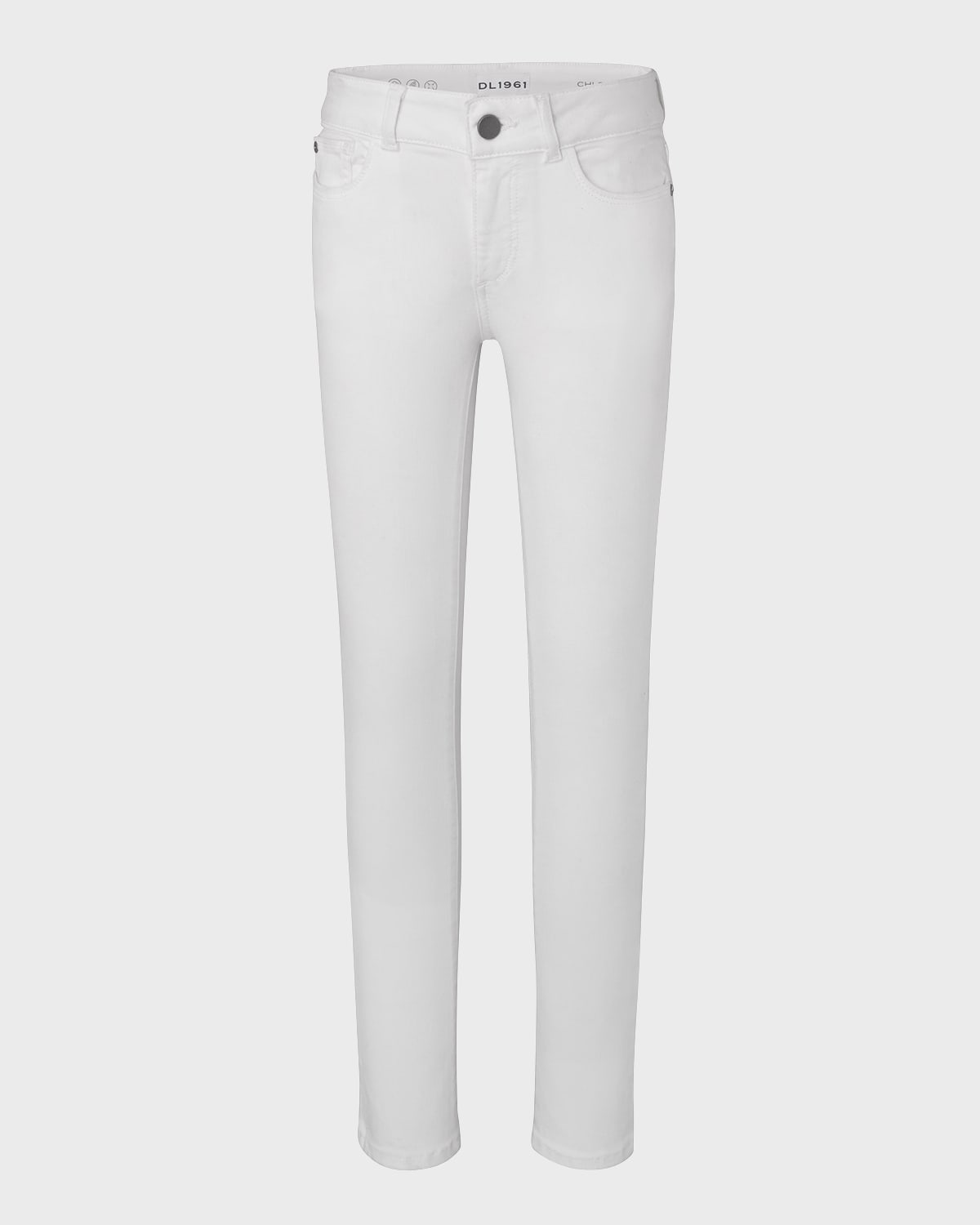 Chloe Stretch Skinny Jeans, Snow, Size 7-16