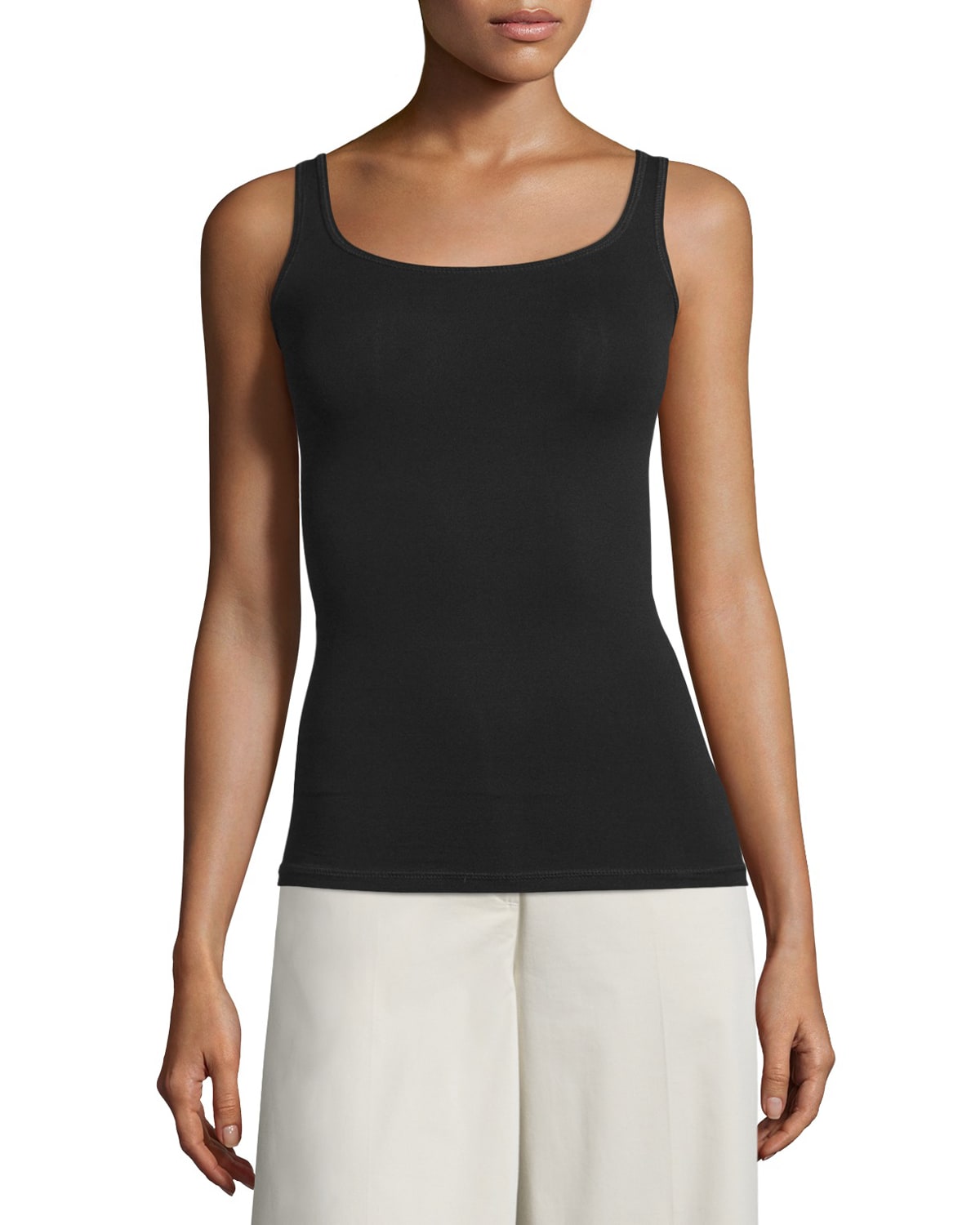 Shop Theory Len Tubular Sleeveless Top In Black