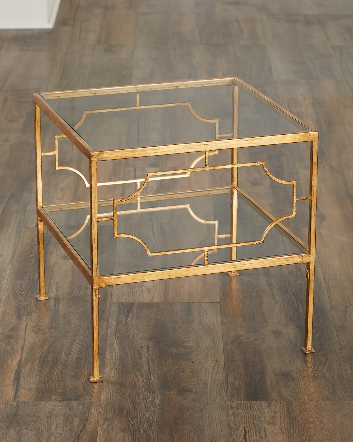 The Uttermost Co Arta Cubed End Table In Gold