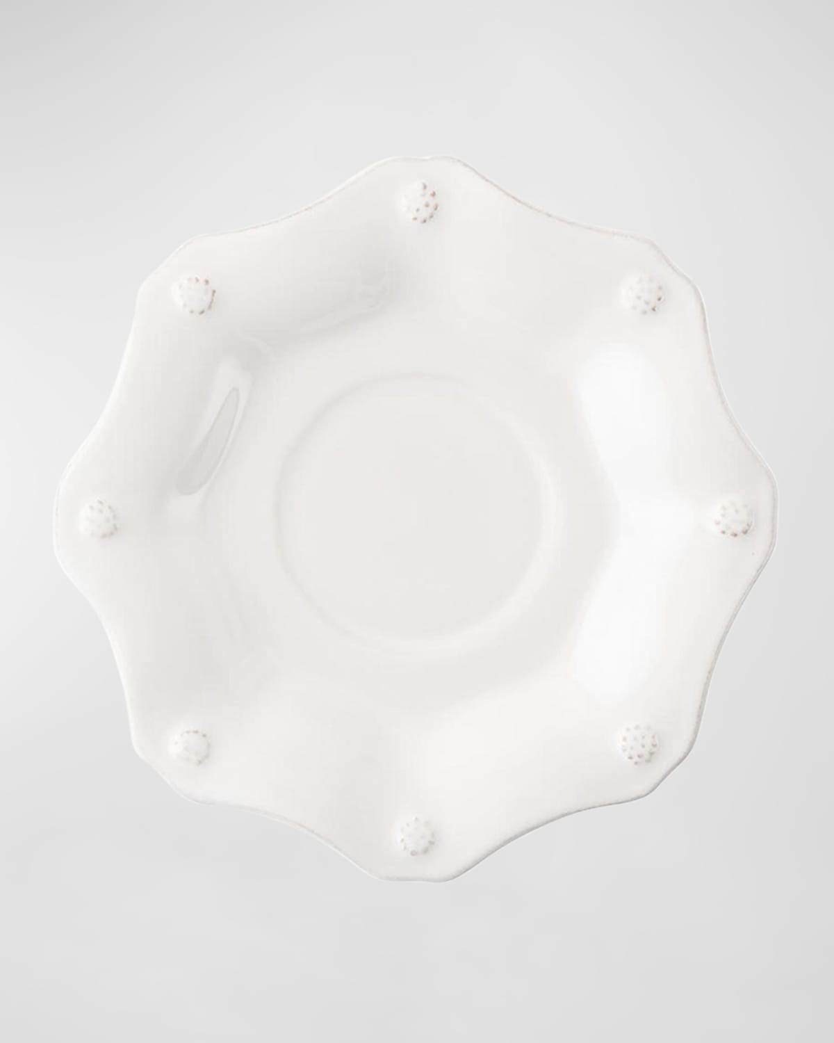 Juliska Berry & Thread Whitewash Scallop Saucer In Whitewash