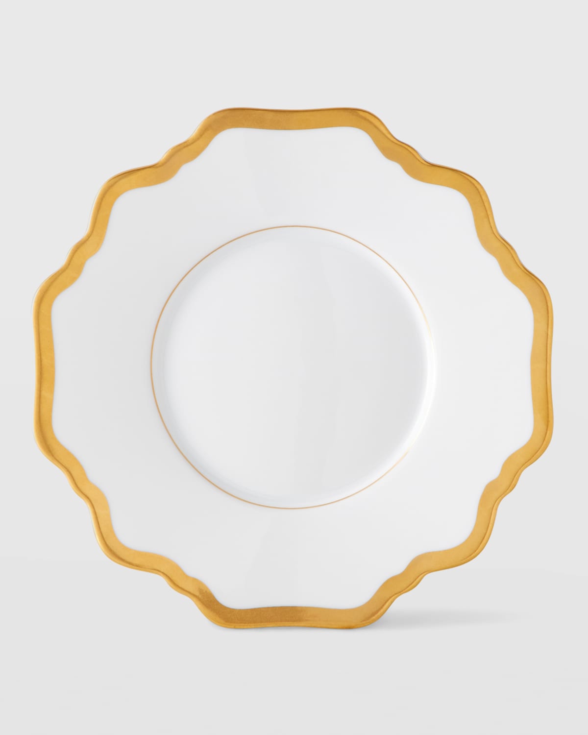 Anna Weatherley Antique White With Gold Saucer In Multi