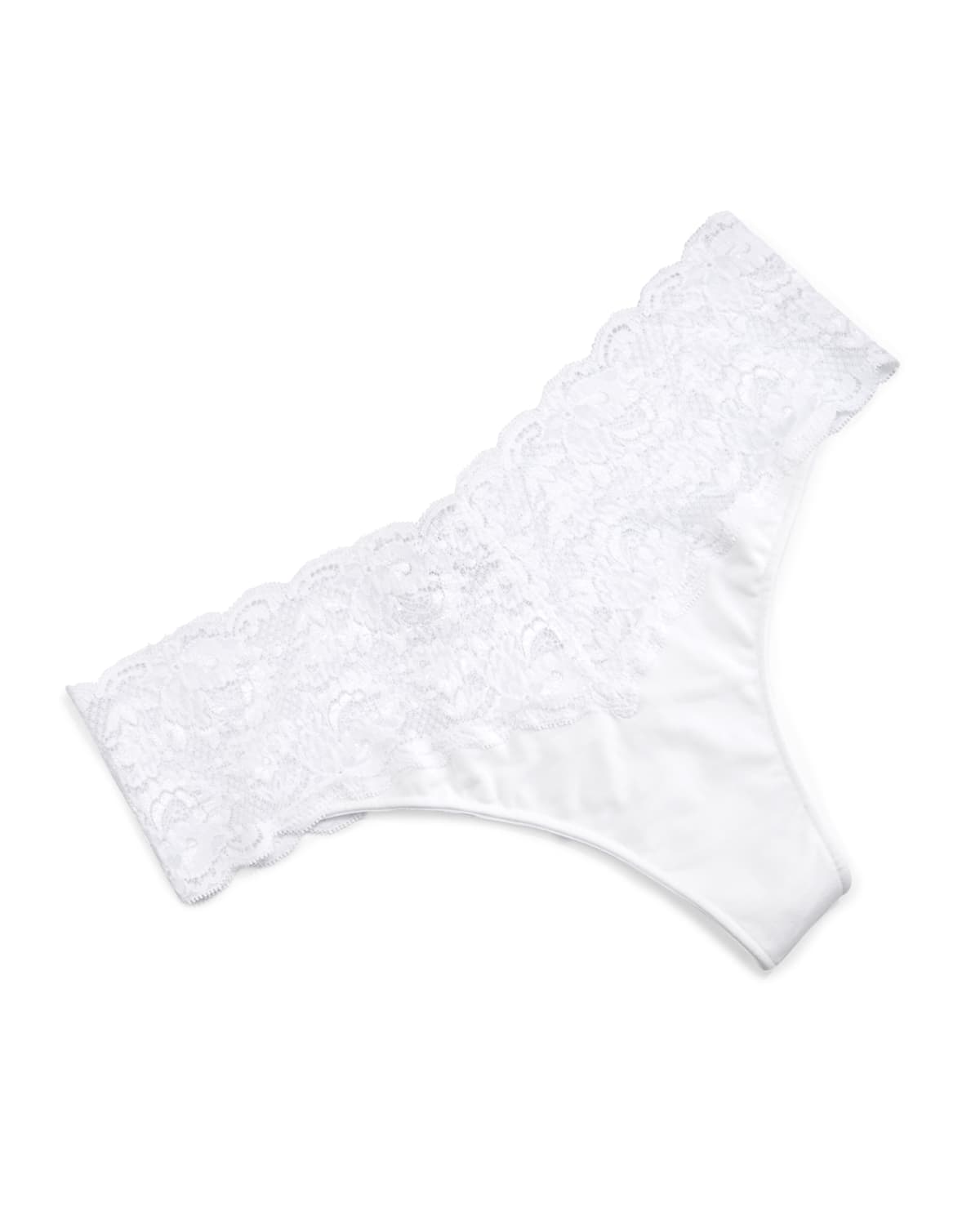 Cosabella Plus Size Never Say Never Lovelie Thong In White