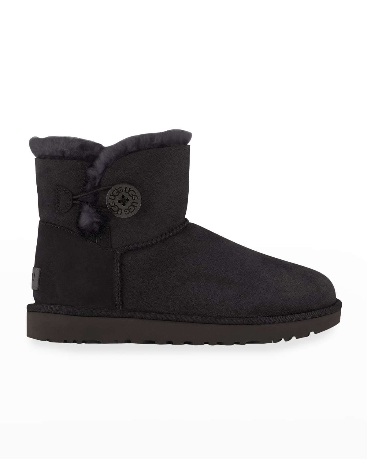 Ugg Mini Bailey Button Ii Boot In Black