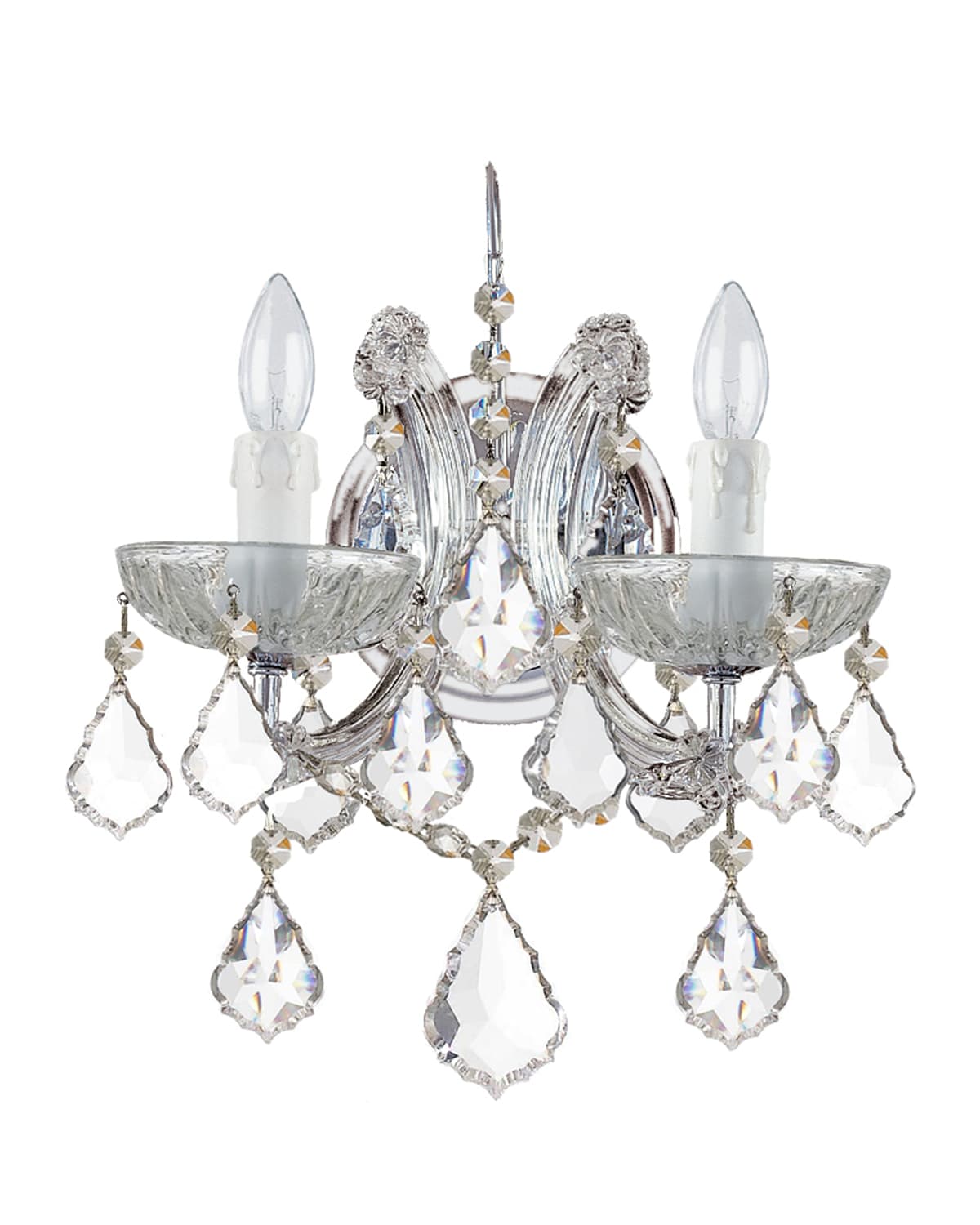 Crystorama Arianna Two-light Sconce In Chrome