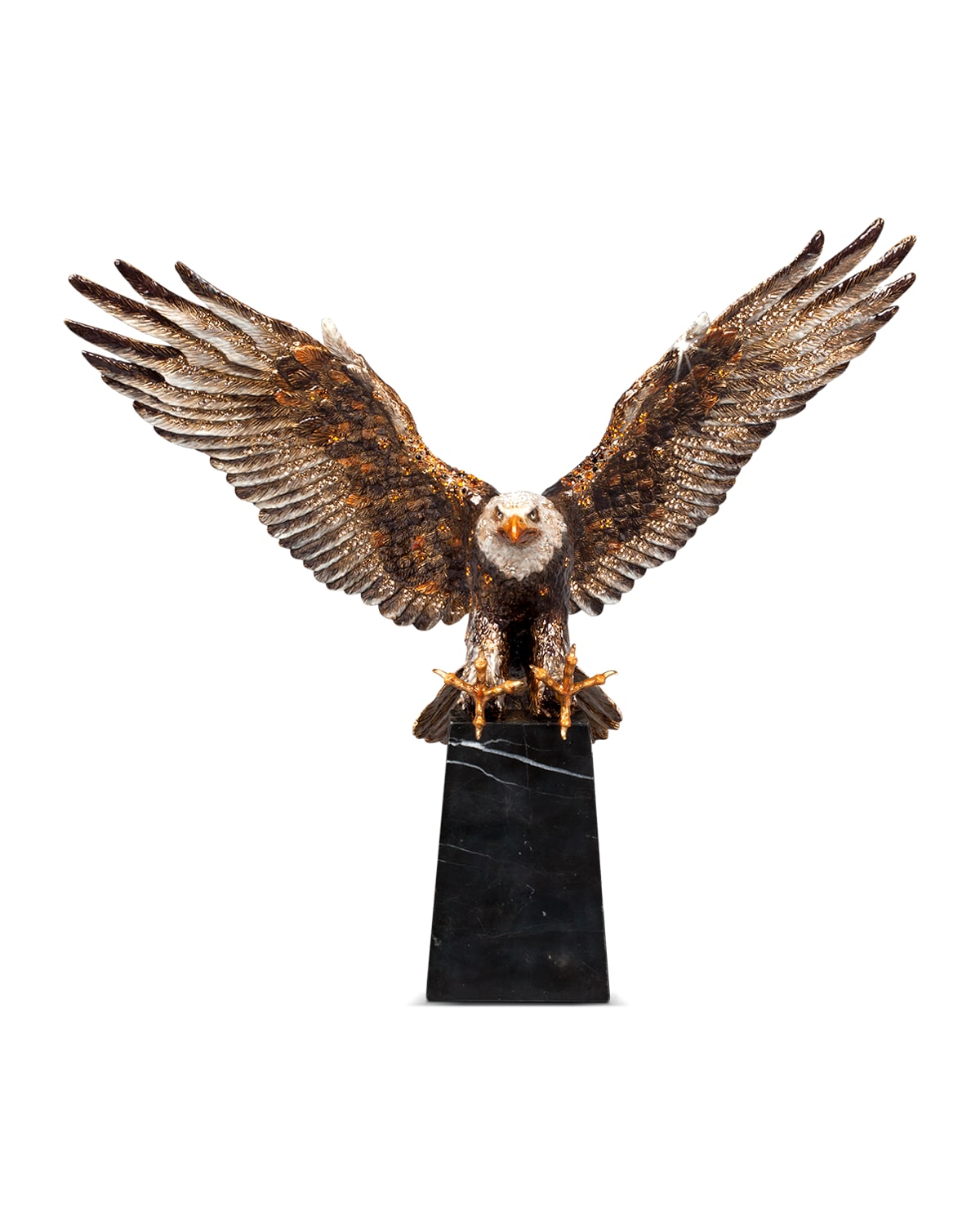 Jay Strongwater Washington Grand Eagle Figurine In Multi