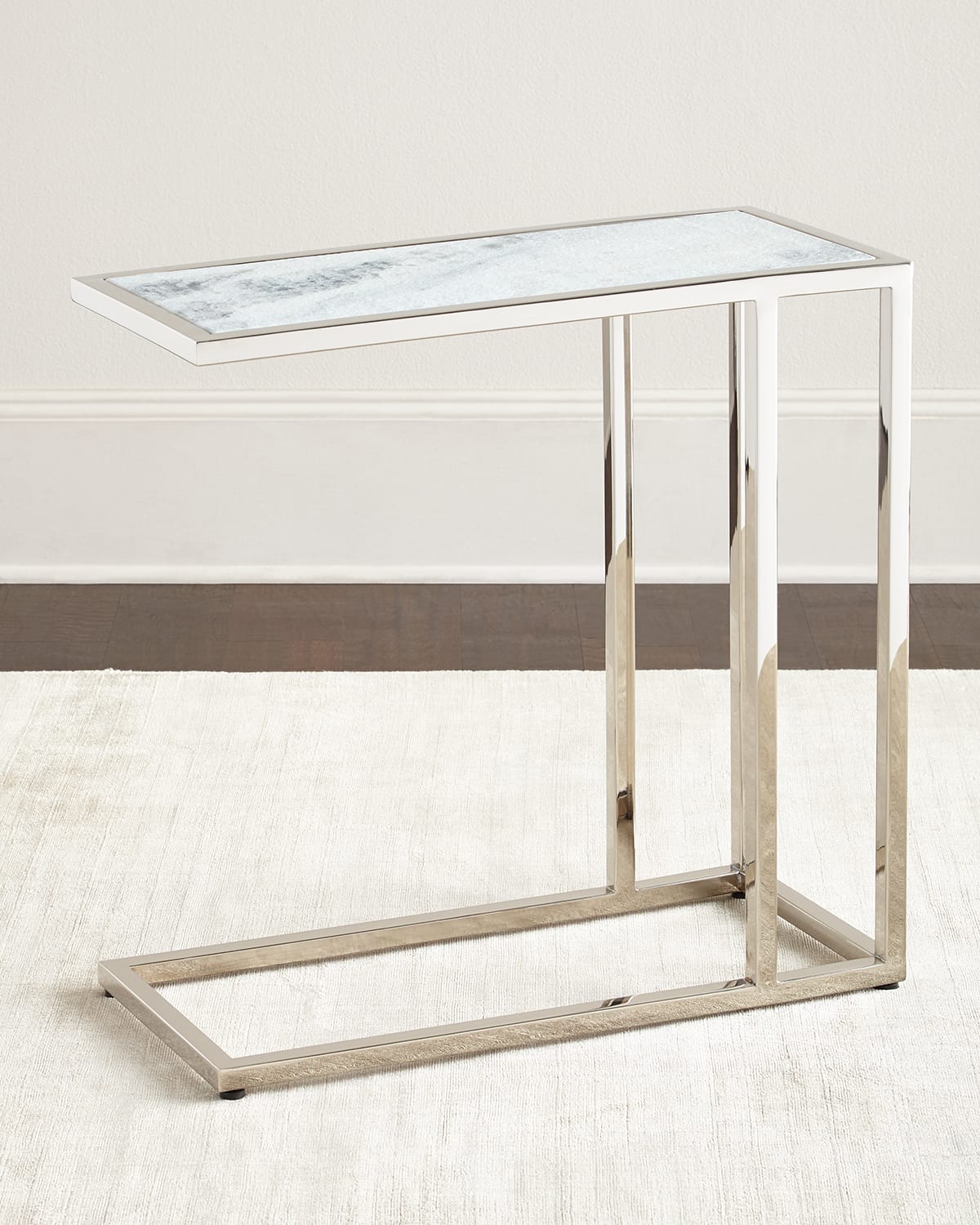 REGINA ANDREW ETCHED MARBLE SIDE TABLE