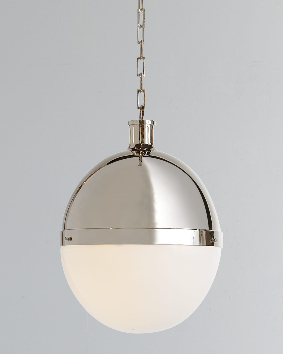 Thomas O'brien Hicks 2-light Extra-large Polished-nickel Pendant