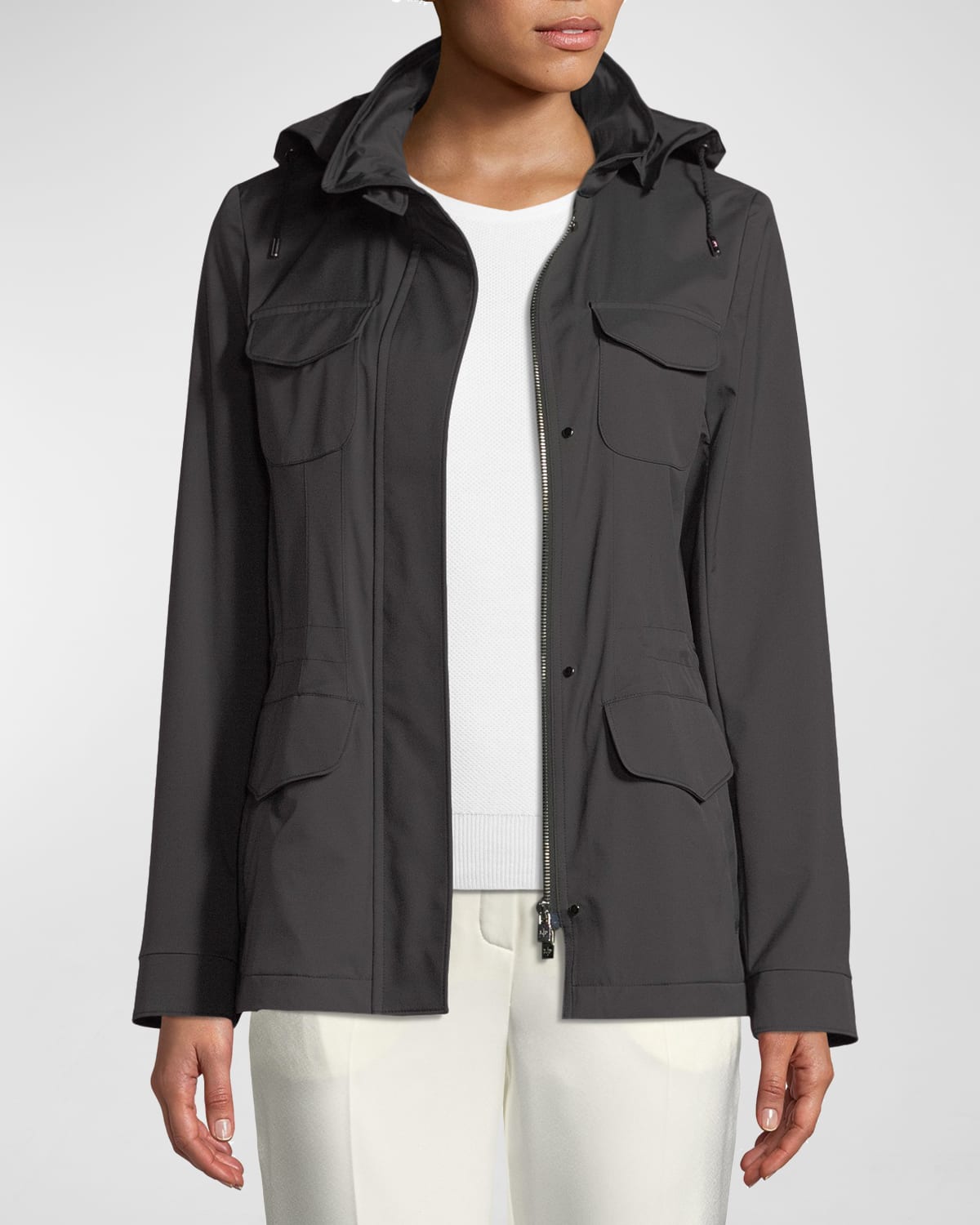 Loro Piana Traveler Windmate® Stretch Storm System® Jacket In Onyx