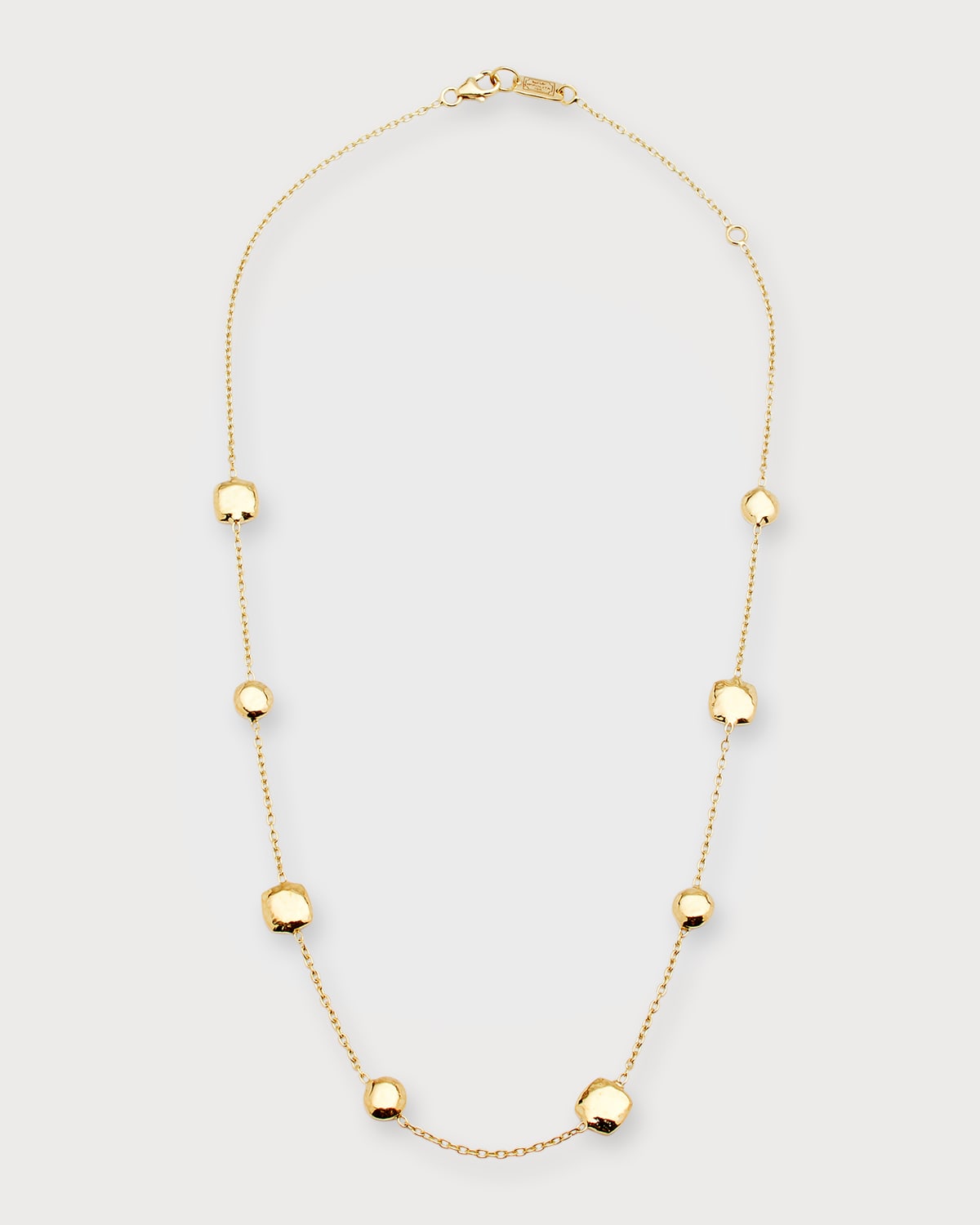 Ippolita Short Hammered Pinball Chain Necklace In 18k Gold In Yellow Gold