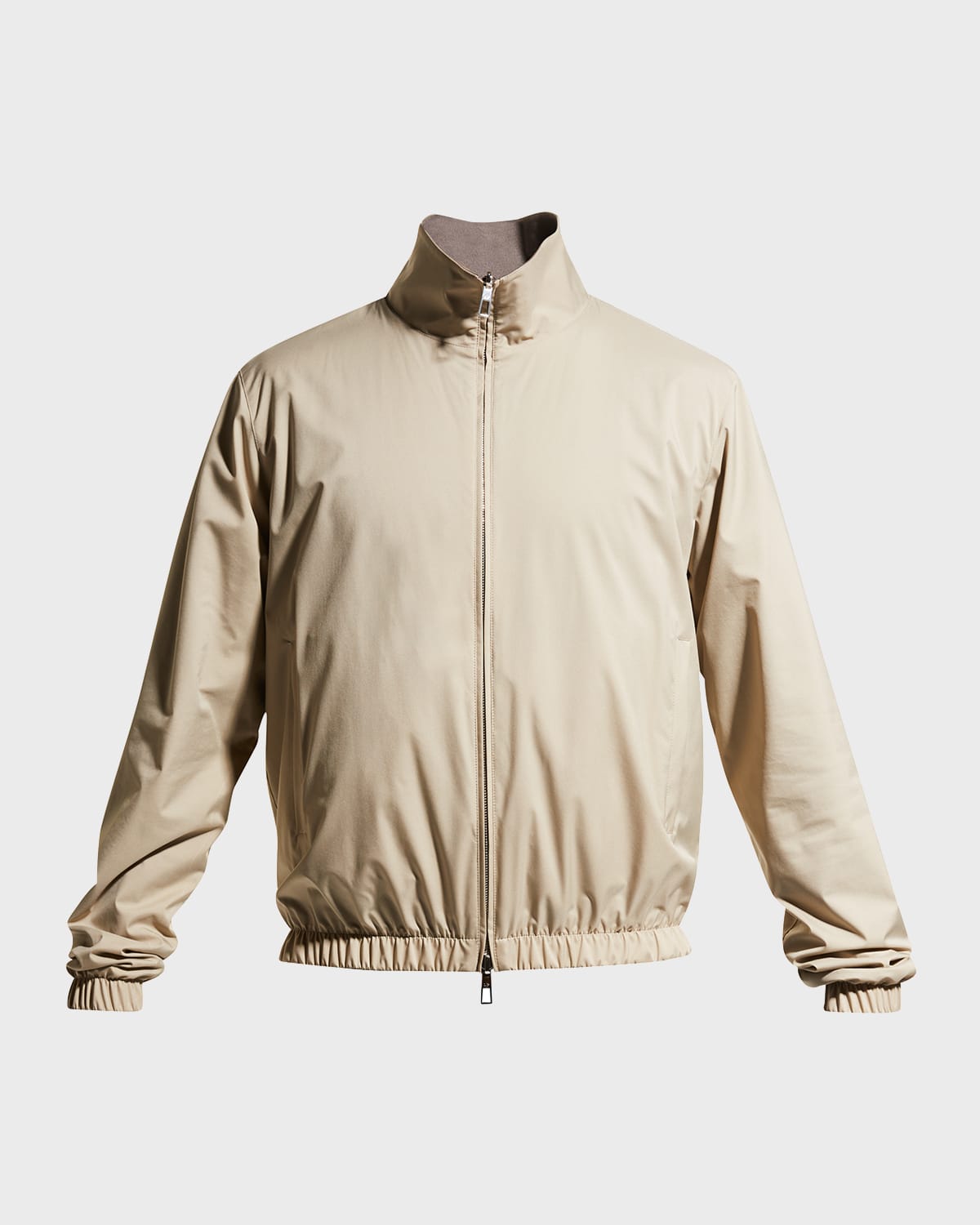 Loro Piana Men's Windmate Reversible Bomber Jacket In B2ar Sandstorm Er