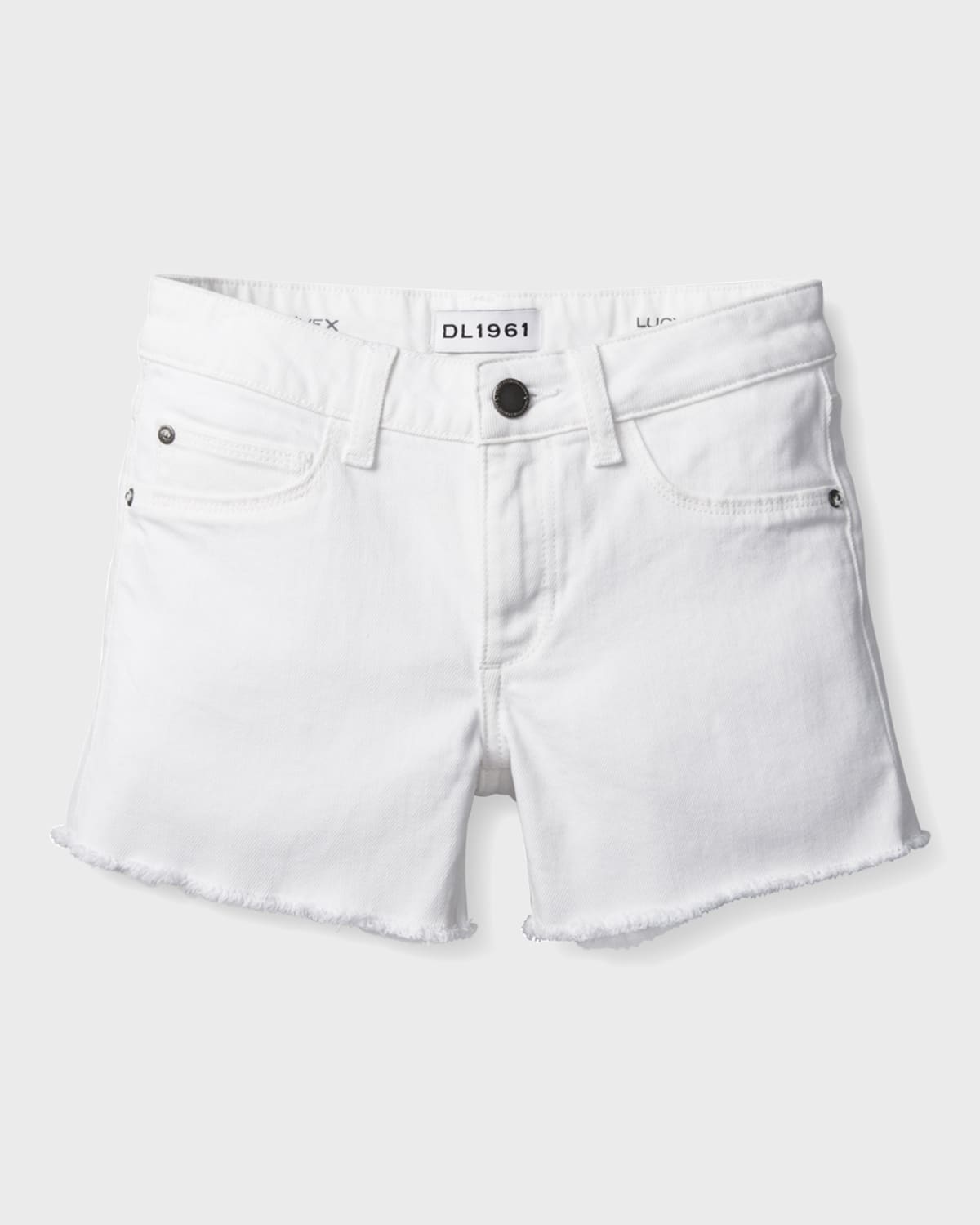 Girl's Lucy Fray Denim Shorts, Size 2-6