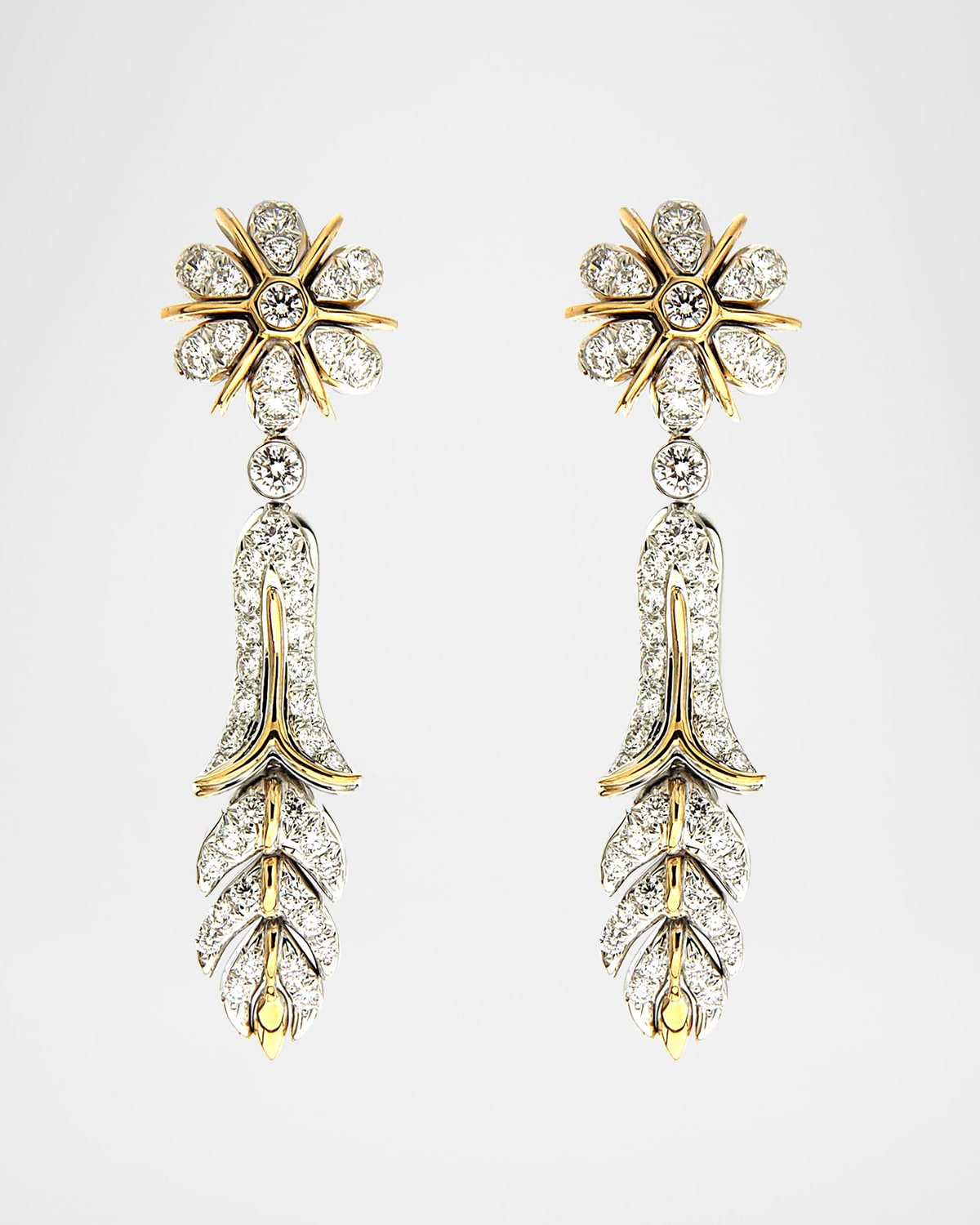 18KW ORCHIDEA EARRINGS D=3.2