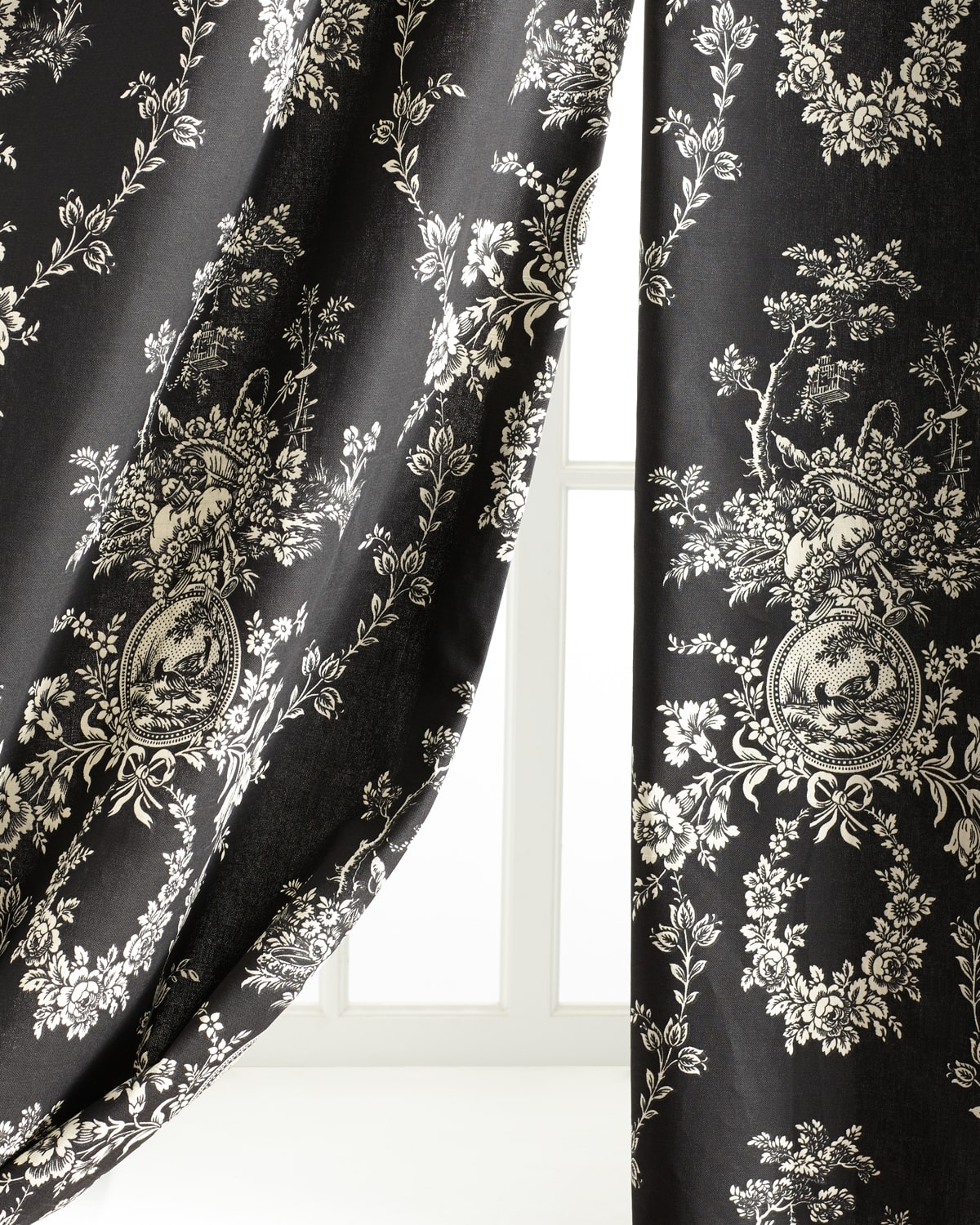 Sherry Kline Home Two "french Toile" Curtains