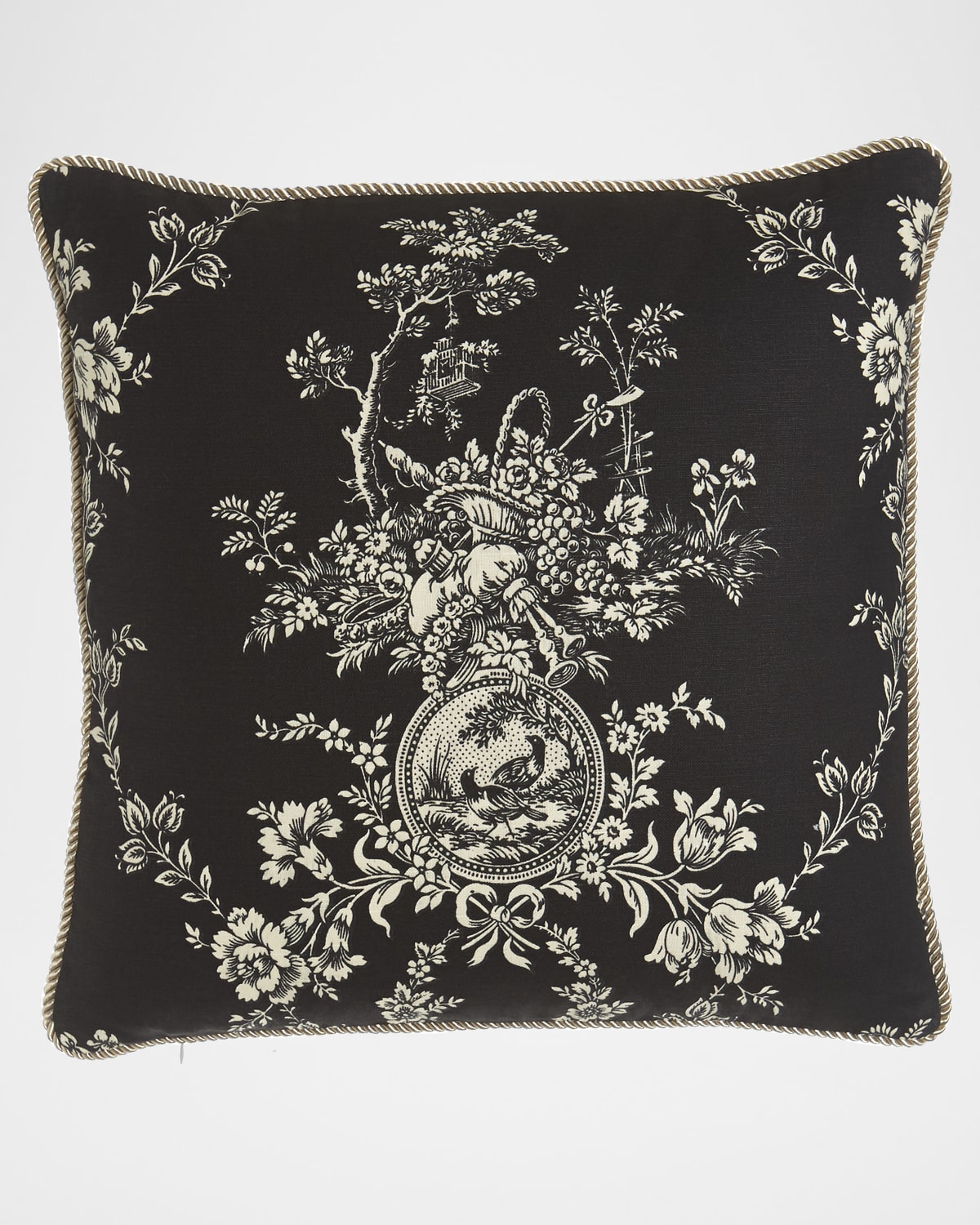 Sherry Kline Home French Toile Pillow, 20"sq.