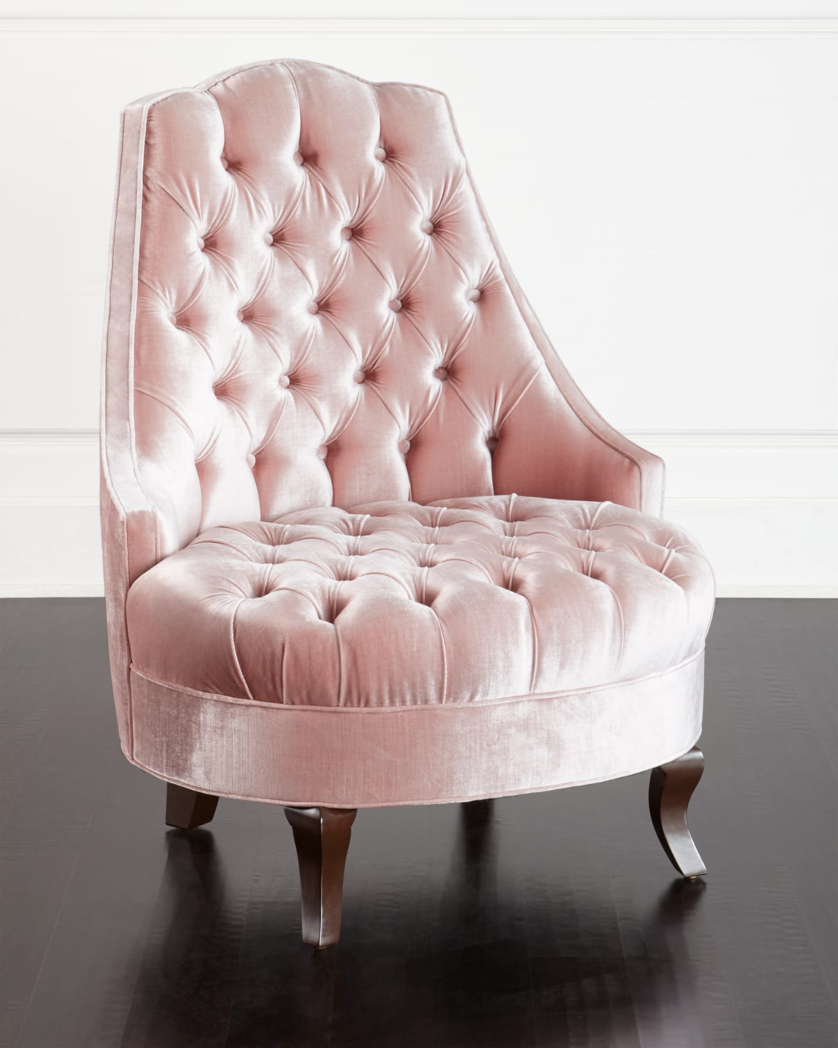 Haute House Emily Tufted Chair In Coral