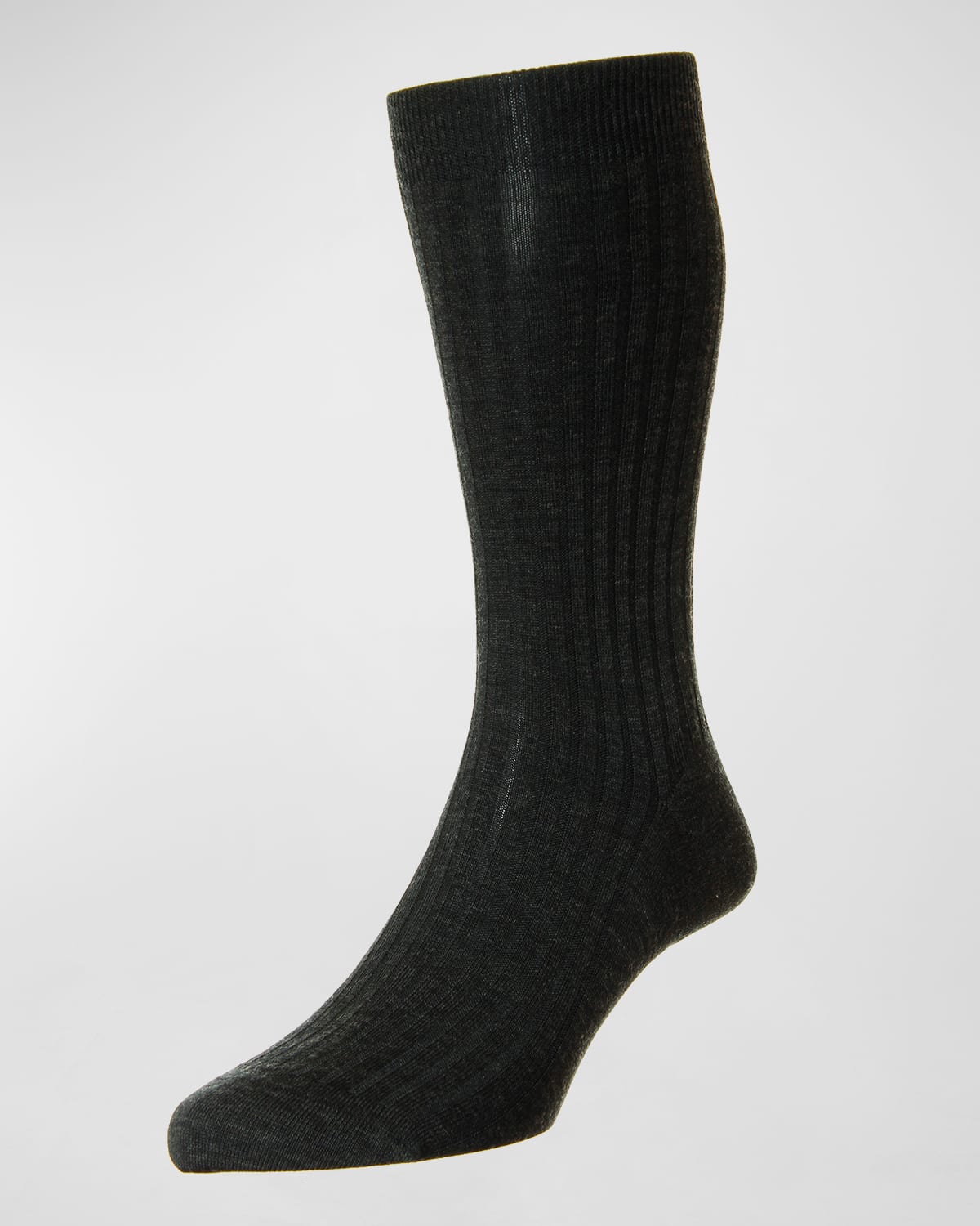 Solid Wool Half-Calf Socks