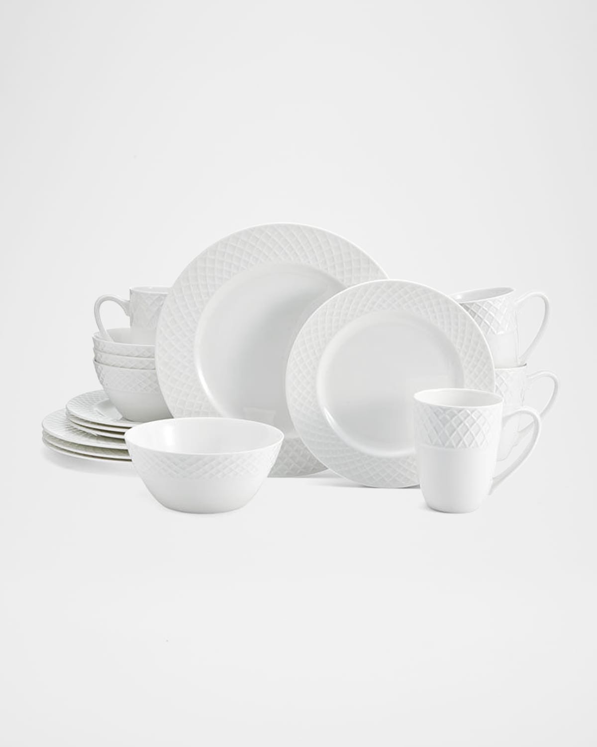 Mikasa 16-piece Trellis Dinnerware In White