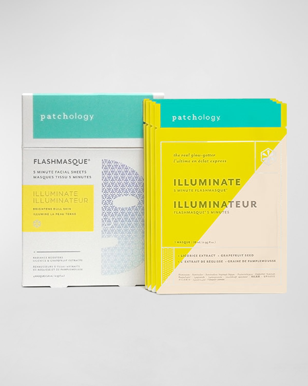 FlashMasque Illuminate Facial Sheets, 4-pack