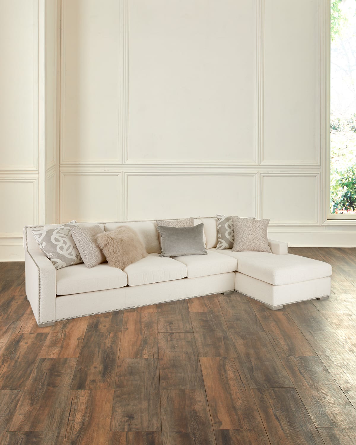 Massoud Milan Right-facing Sectional In Natural