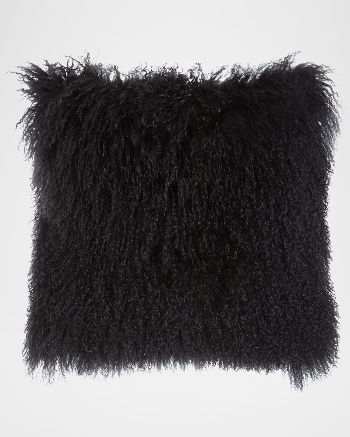 Massoud Dark Gray Tibetan Lamb Pillow