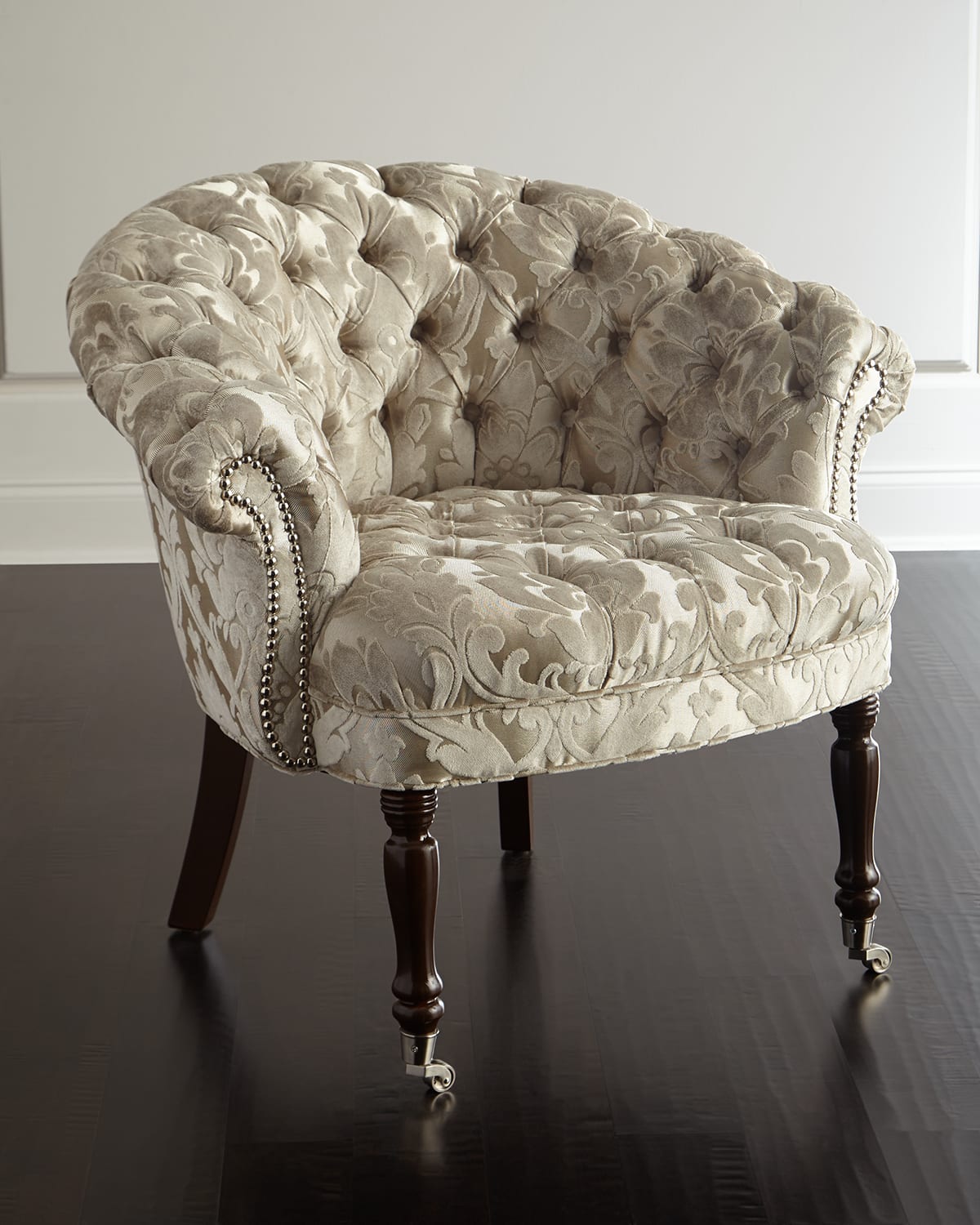Haute House Taupe Sausalito Tufted Chair