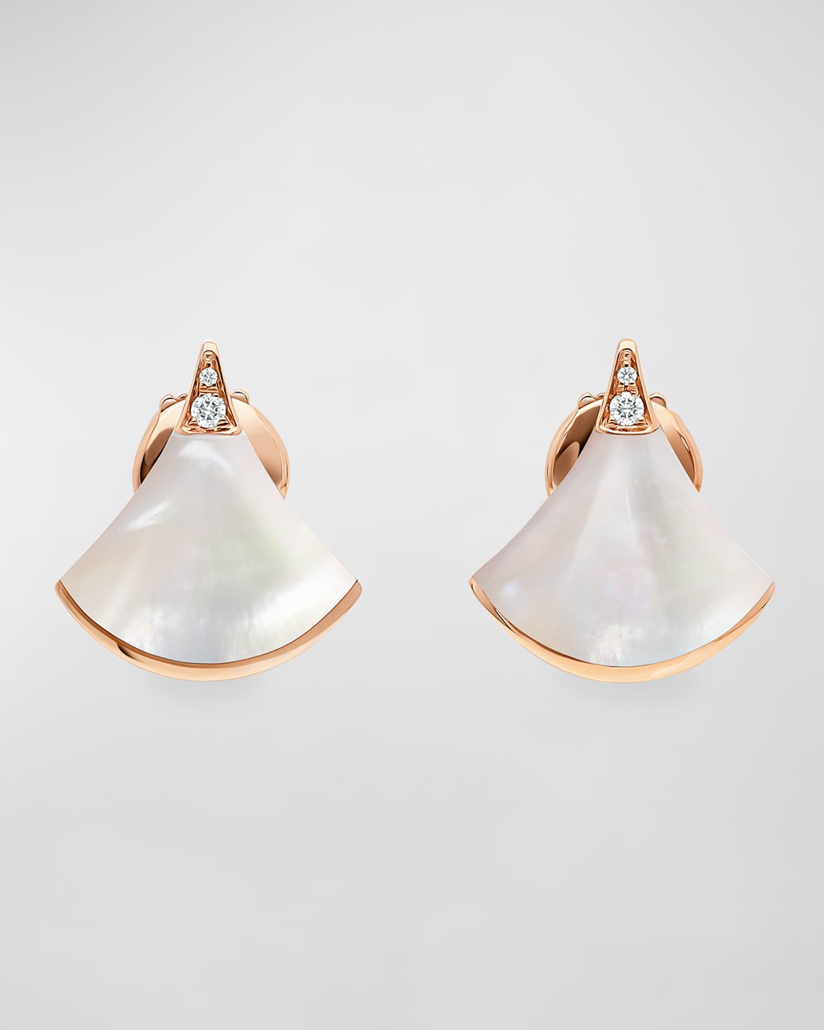 BVLGARI Divas' Dream 18k Rose Gold Mother-of-Pearl Earrings