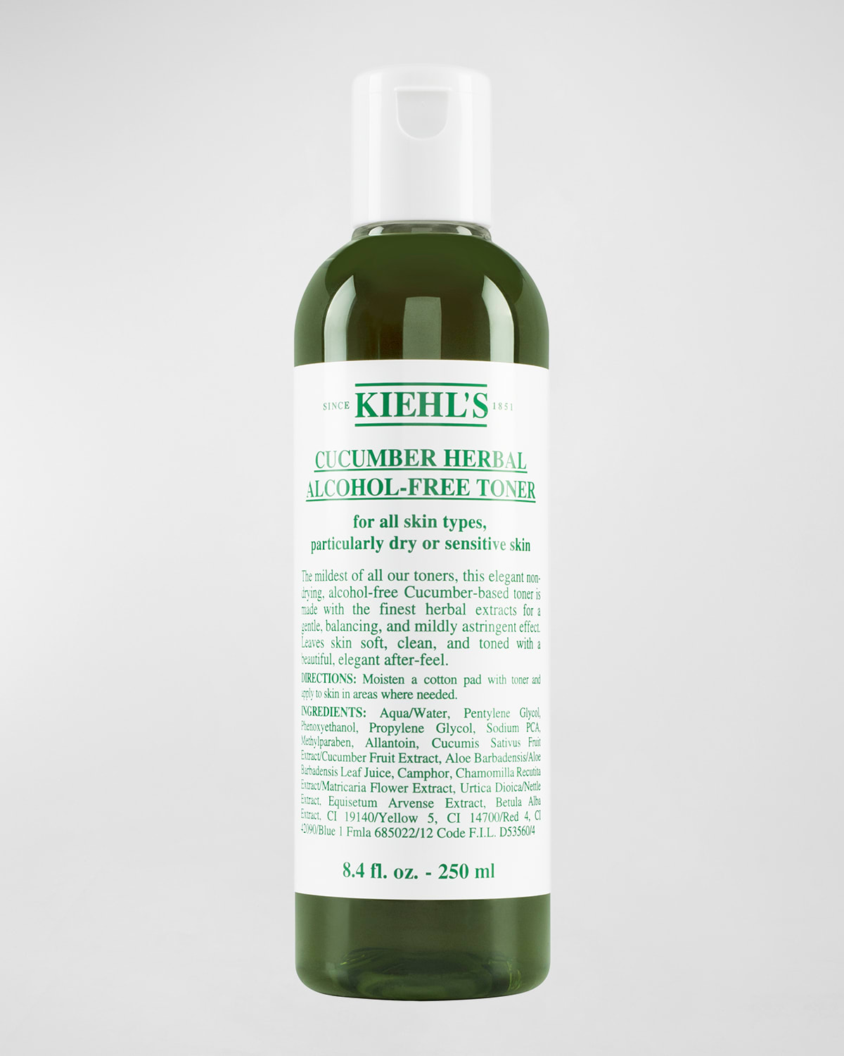 Kiehl's Since 1851 Cucumber Herbal Alcohol-Free Toner, 8.4 oz.