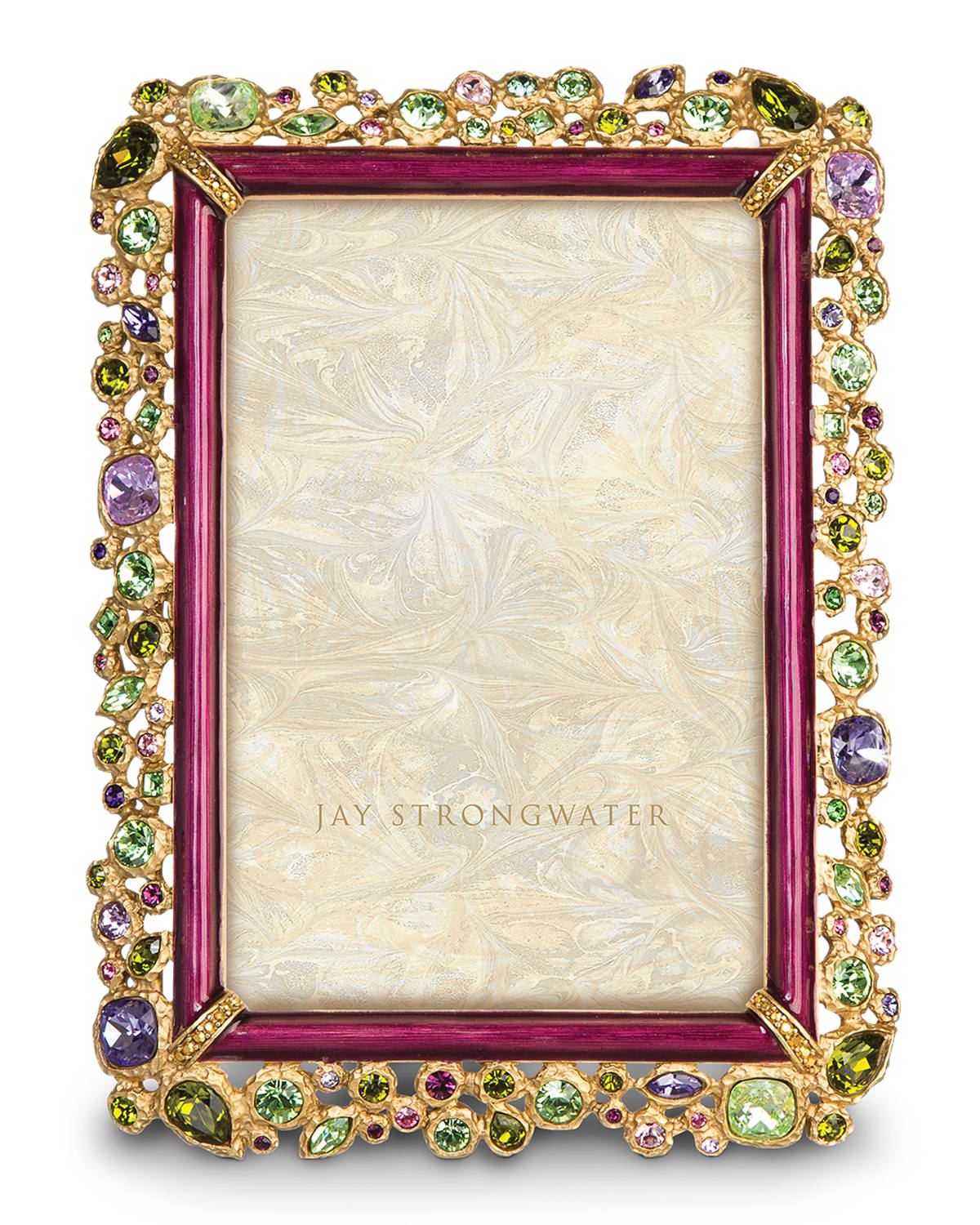 Jay Strongwater Emery Bejeweled Picture Frame, 4 X 6