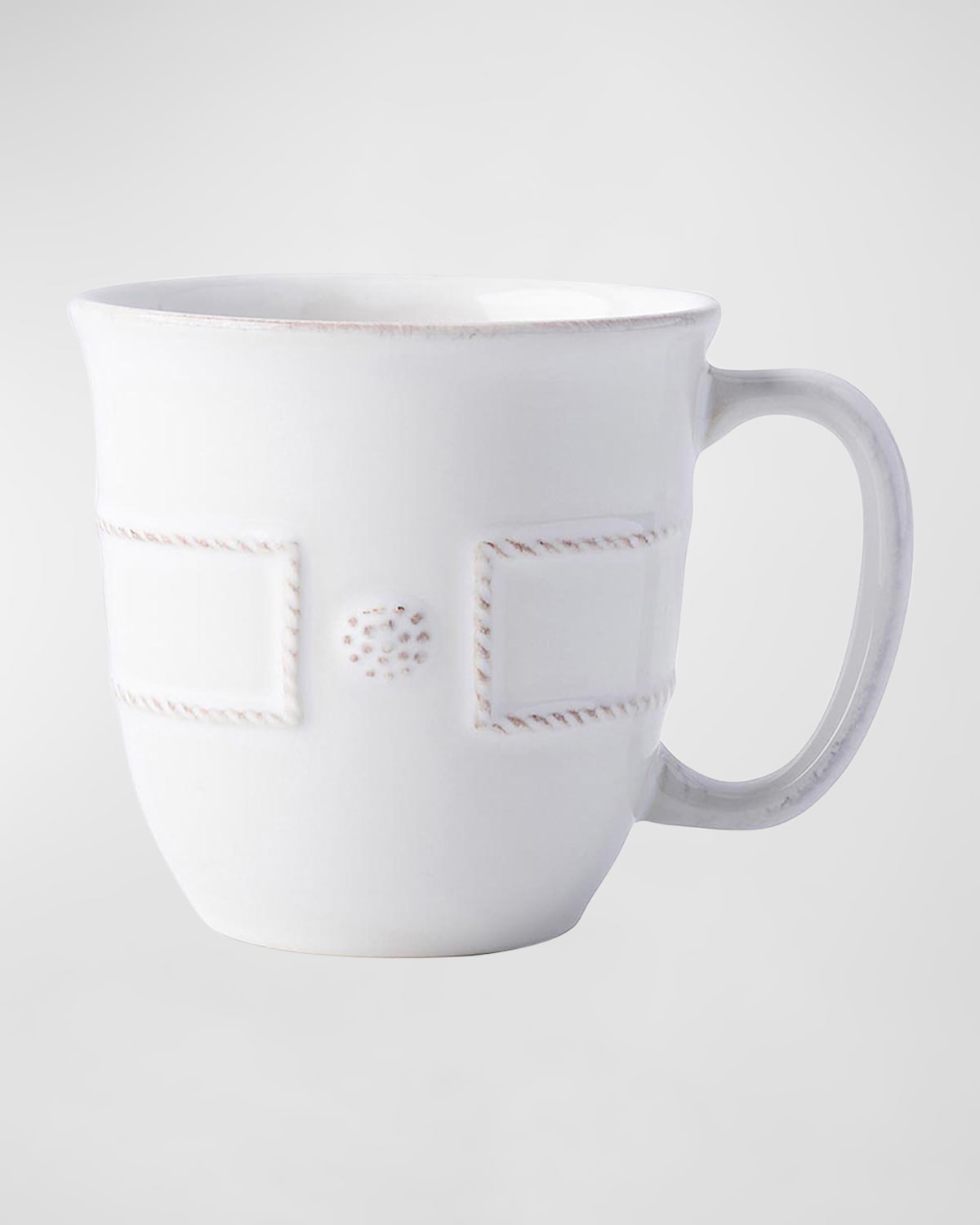 Juliska Berry & Thread French Panel Cofftea Cup - Whitewash