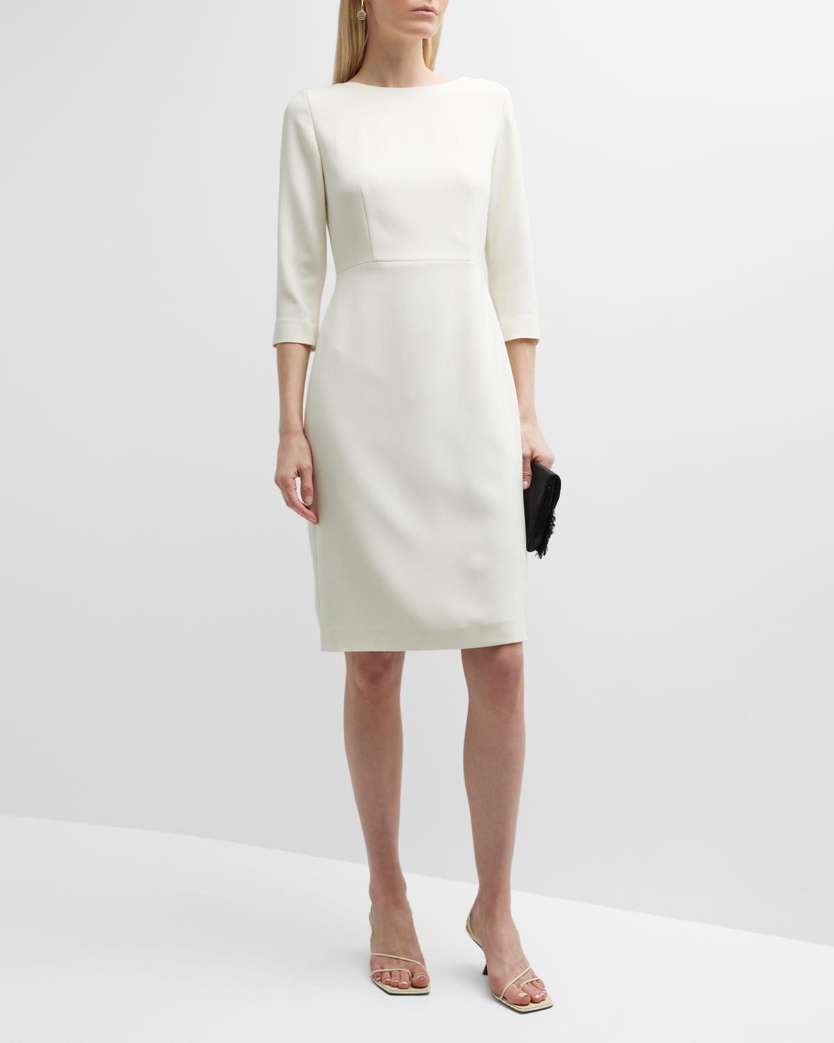 Theory Varetta Admiral Crepe Sheath Dress In Rice | ModeSens