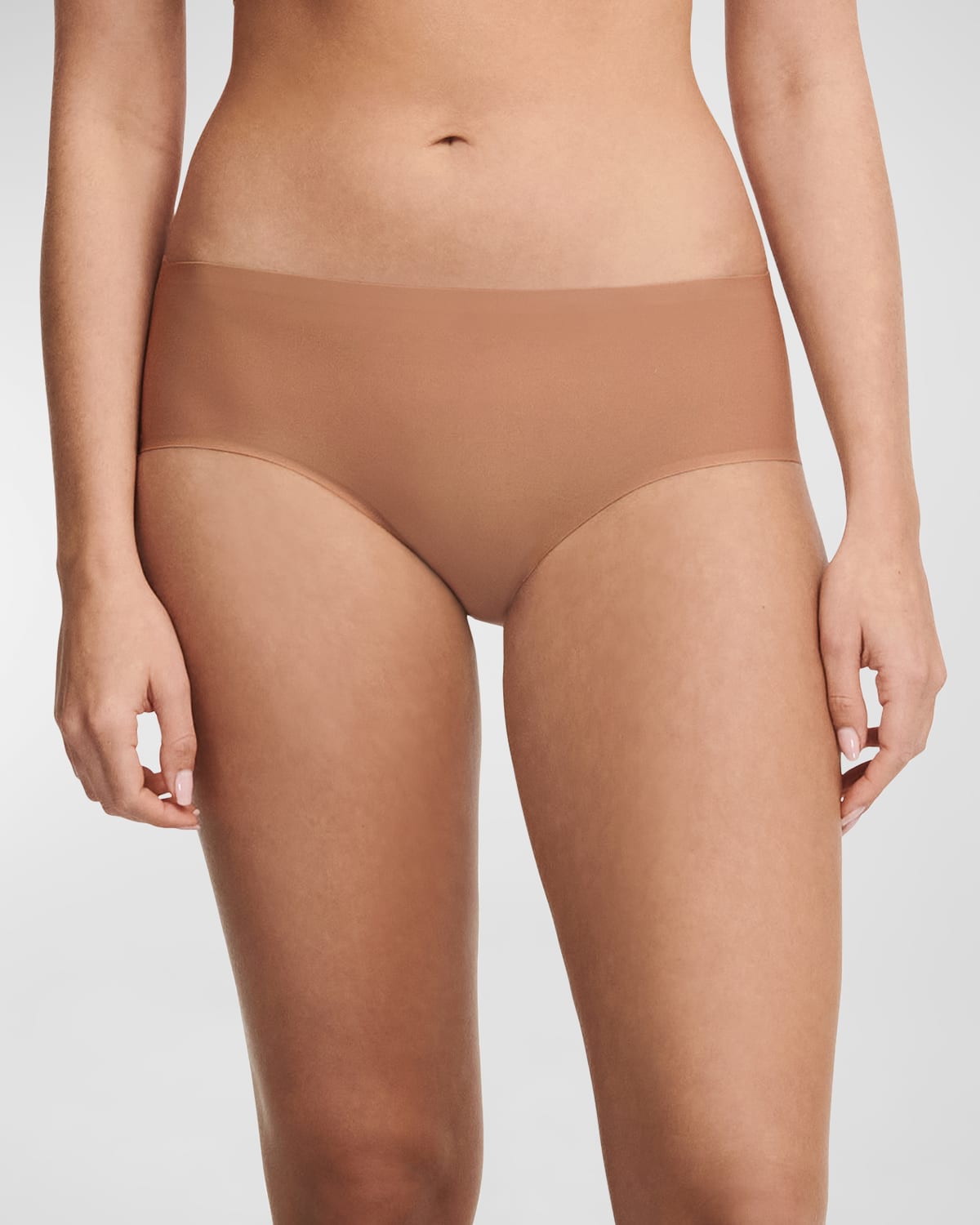 Chantelle Soft Stretch Hipster Briefs In Coffee Latte