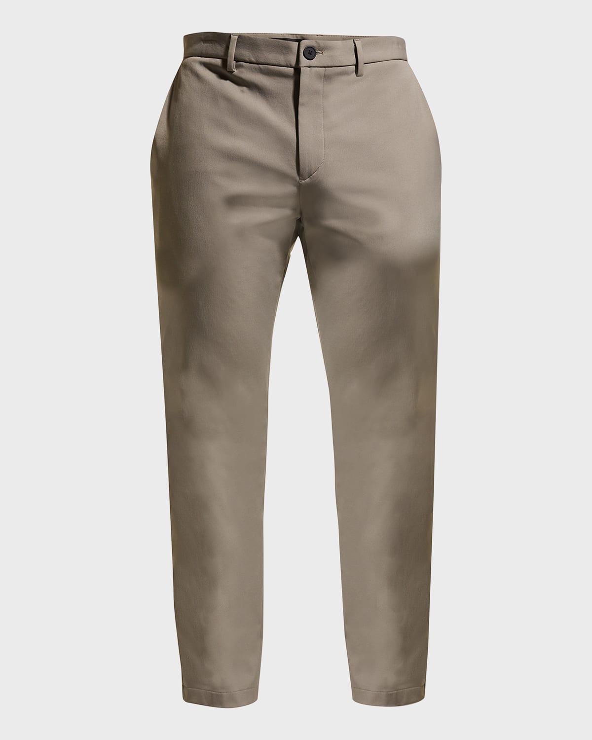 Theory Zaine Slim-fit Cotton-blend Twill Trousers In Sidewalk