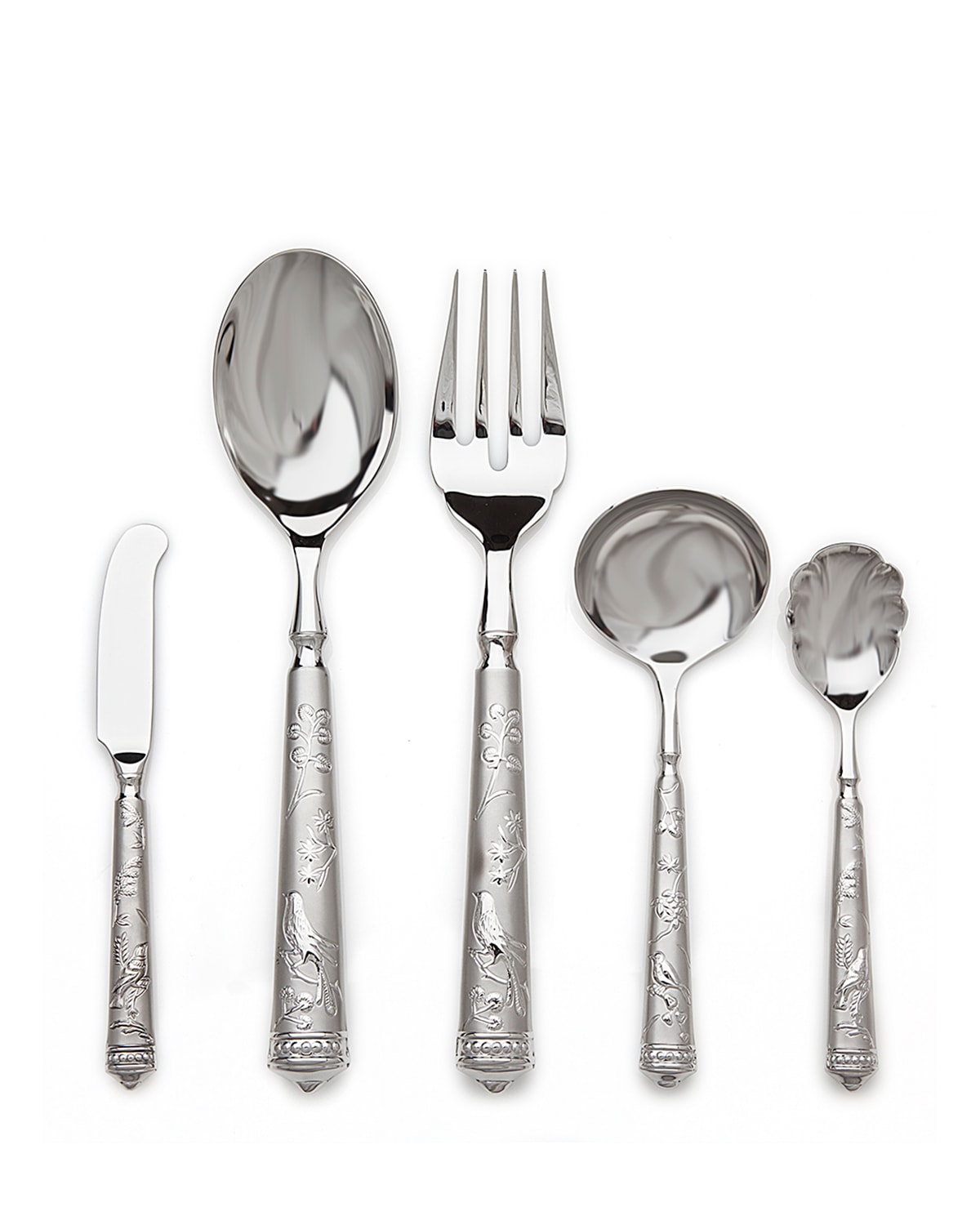 Ricci Silversmith 5-piece Bird Of Paradise Hostess Set