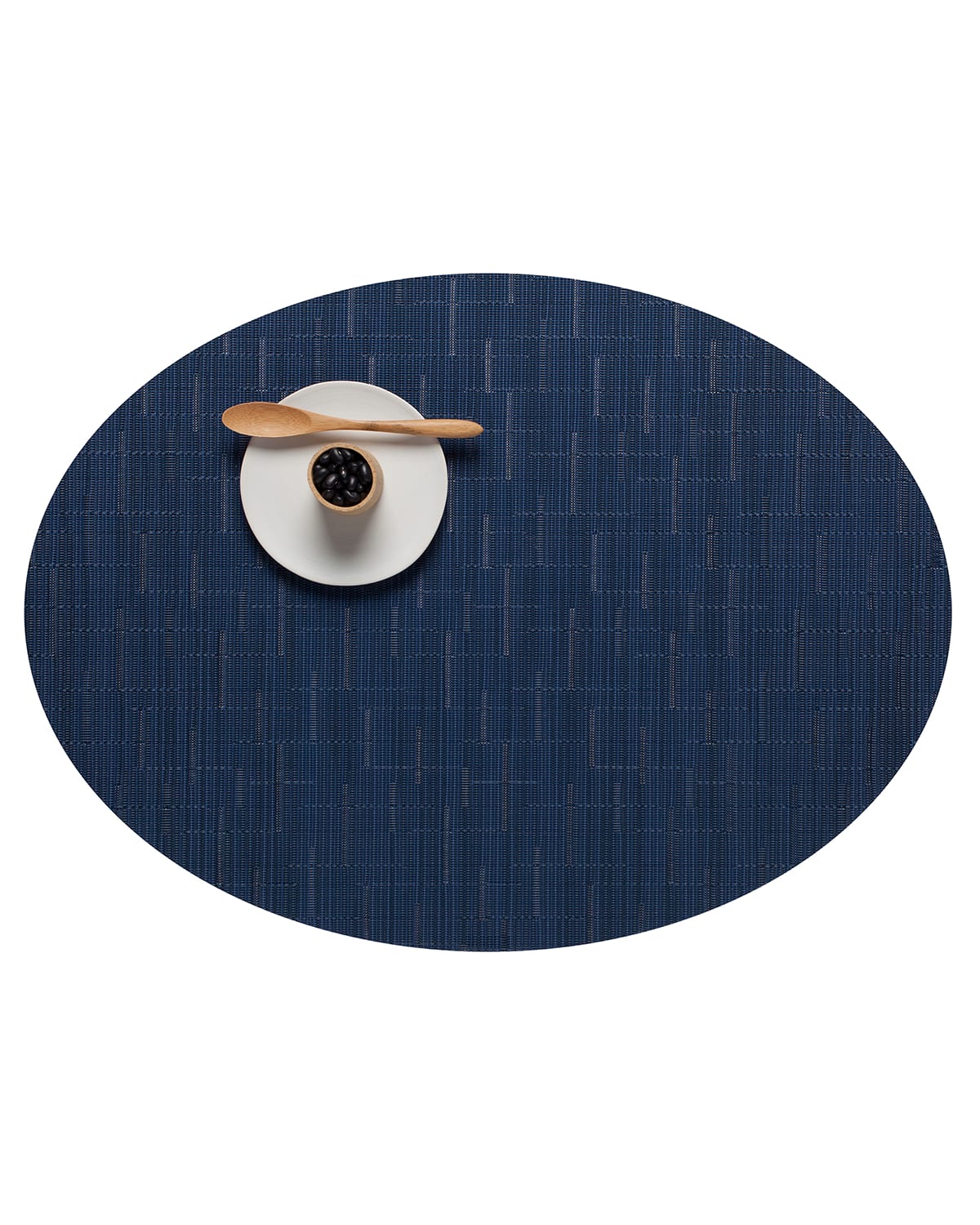 Chilewich Bamboo Oval Placemat In Lapis
